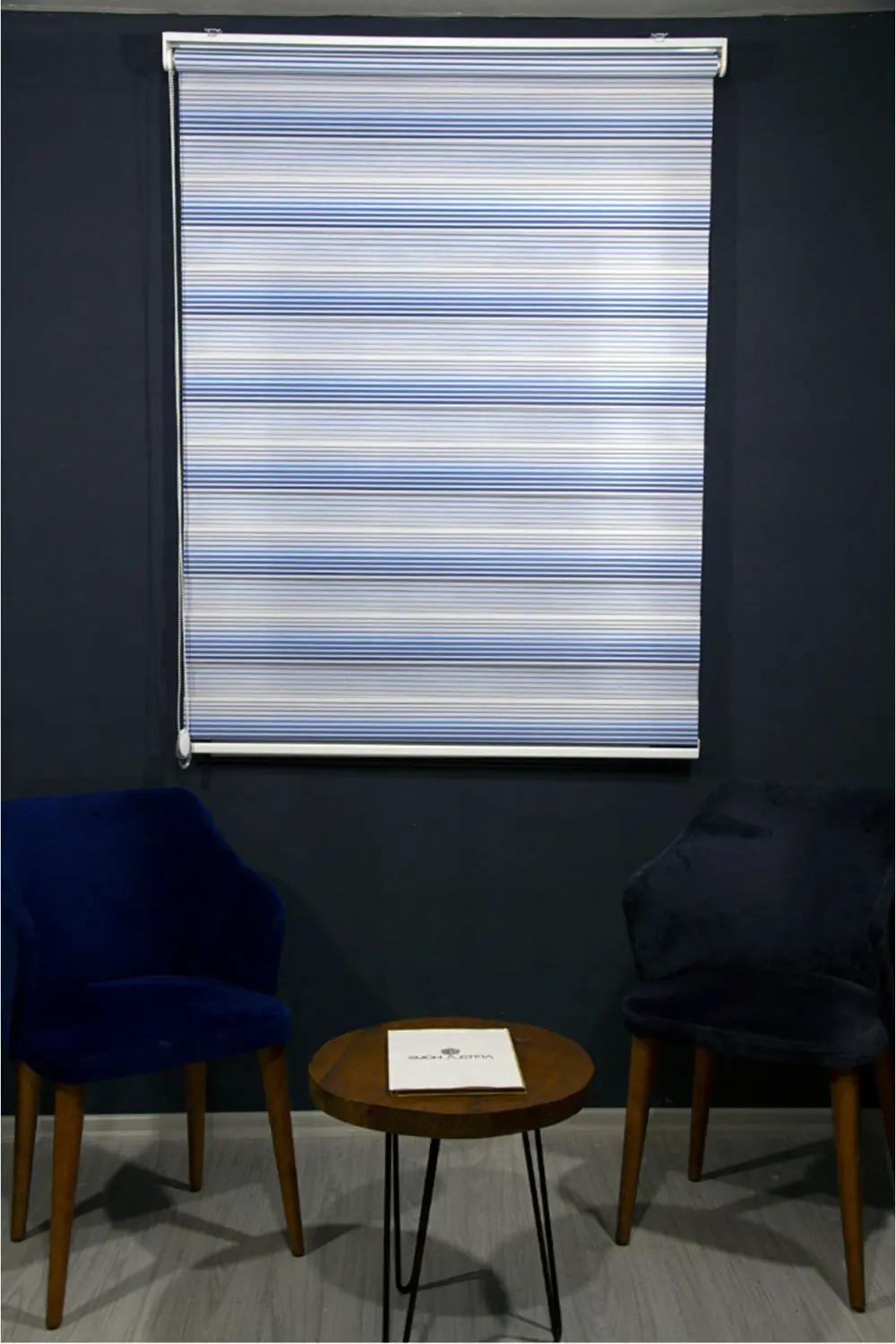 Degrade Pliseli Renk Geçişli Zebra Stor Perde Alüminyum Kasalı Yü