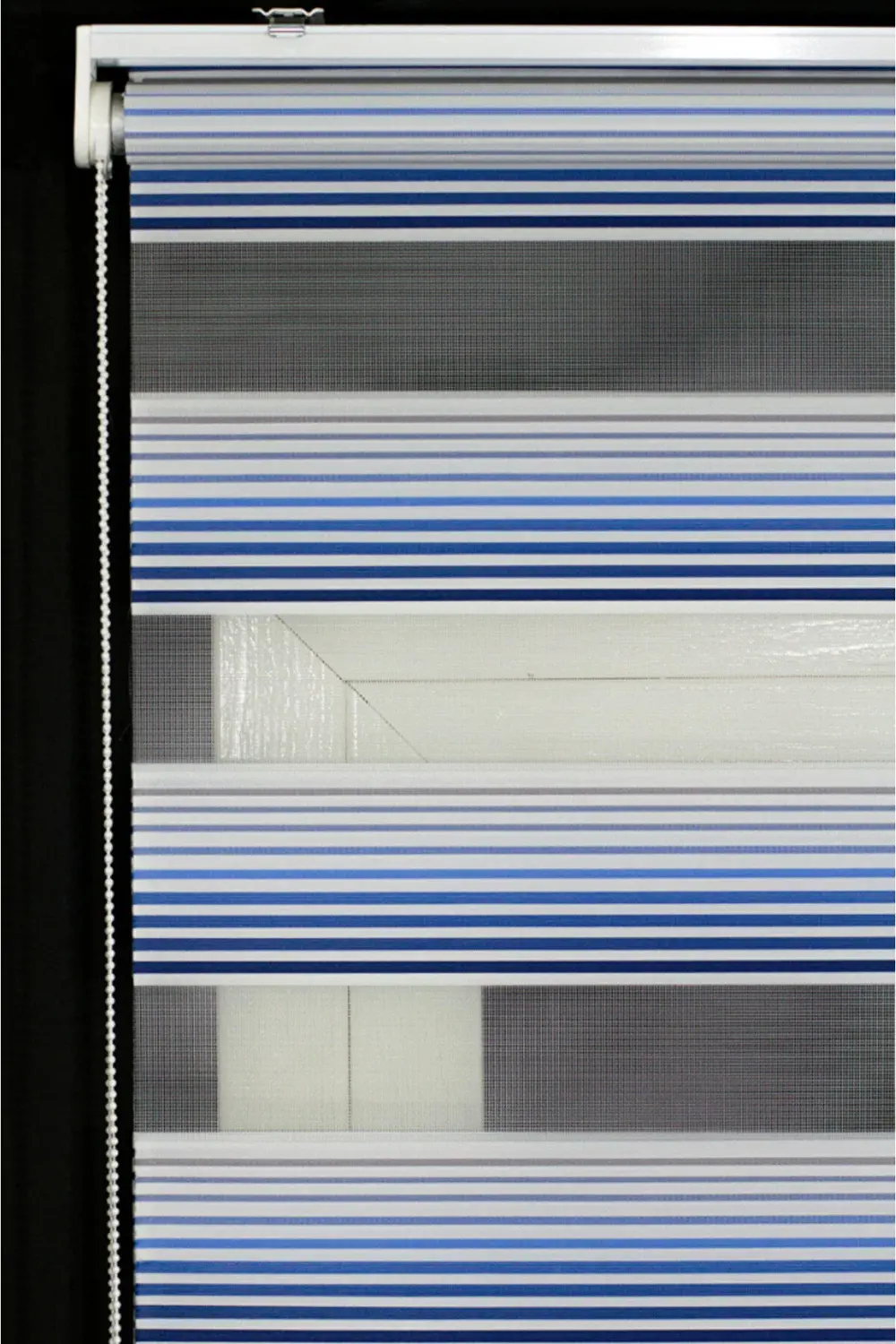 Degrade Pliseli Renk Geçişli Zebra Stor Perde Alüminyum Kasalı Yü