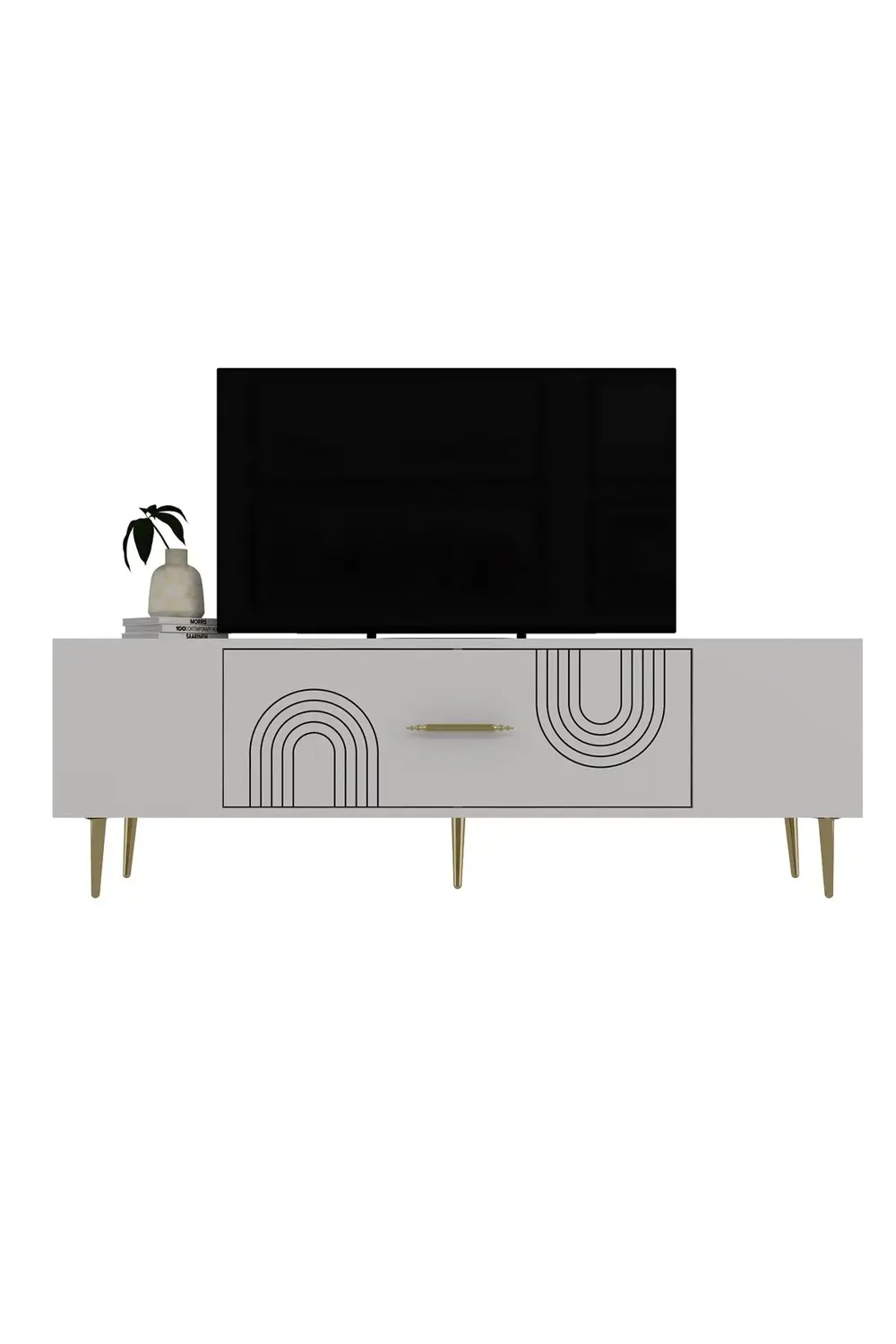 DEKOL2CT TV SEHPASI BEYAZ-ALTIN