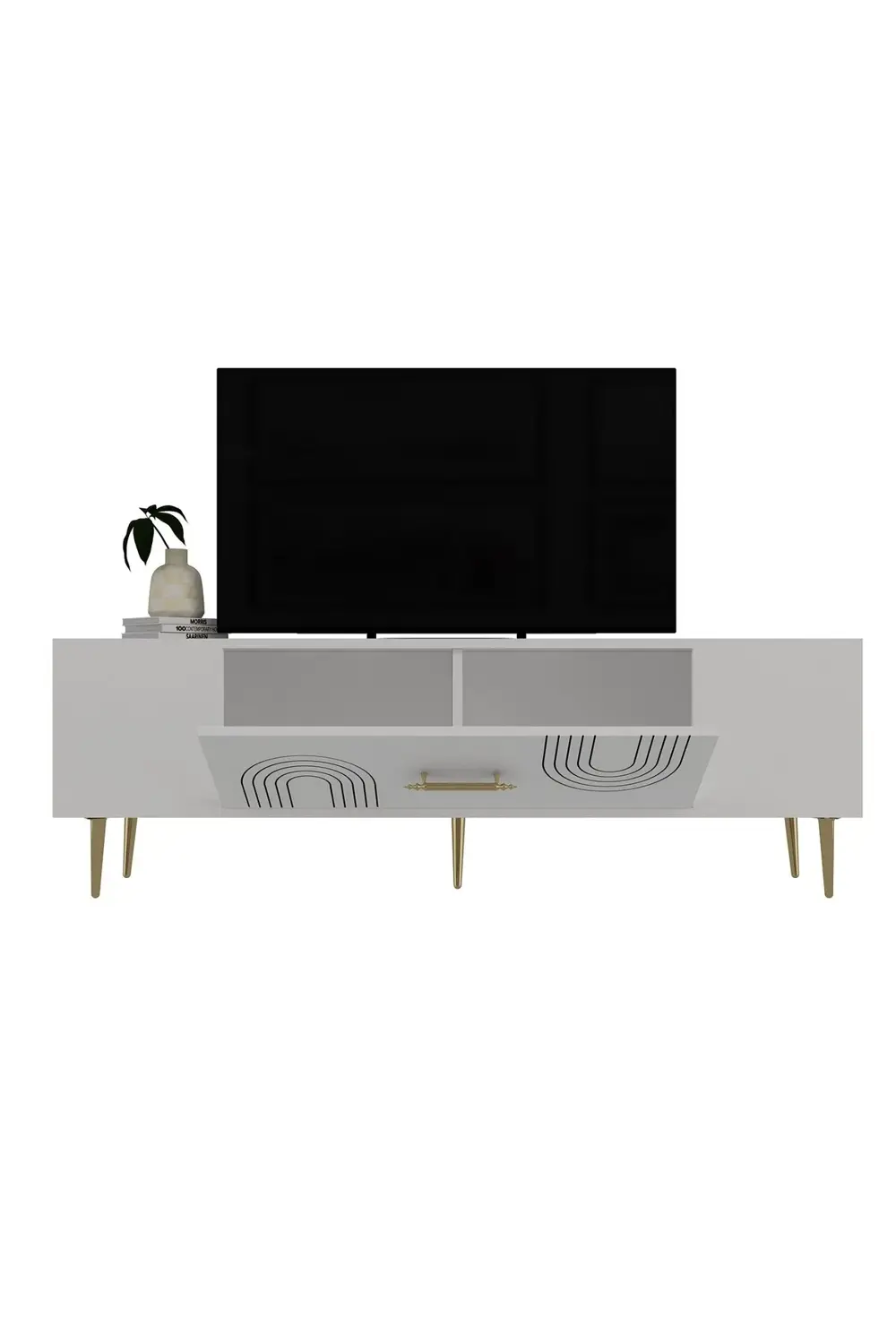 DEKOL2CT TV SEHPASI BEYAZ-ALTIN