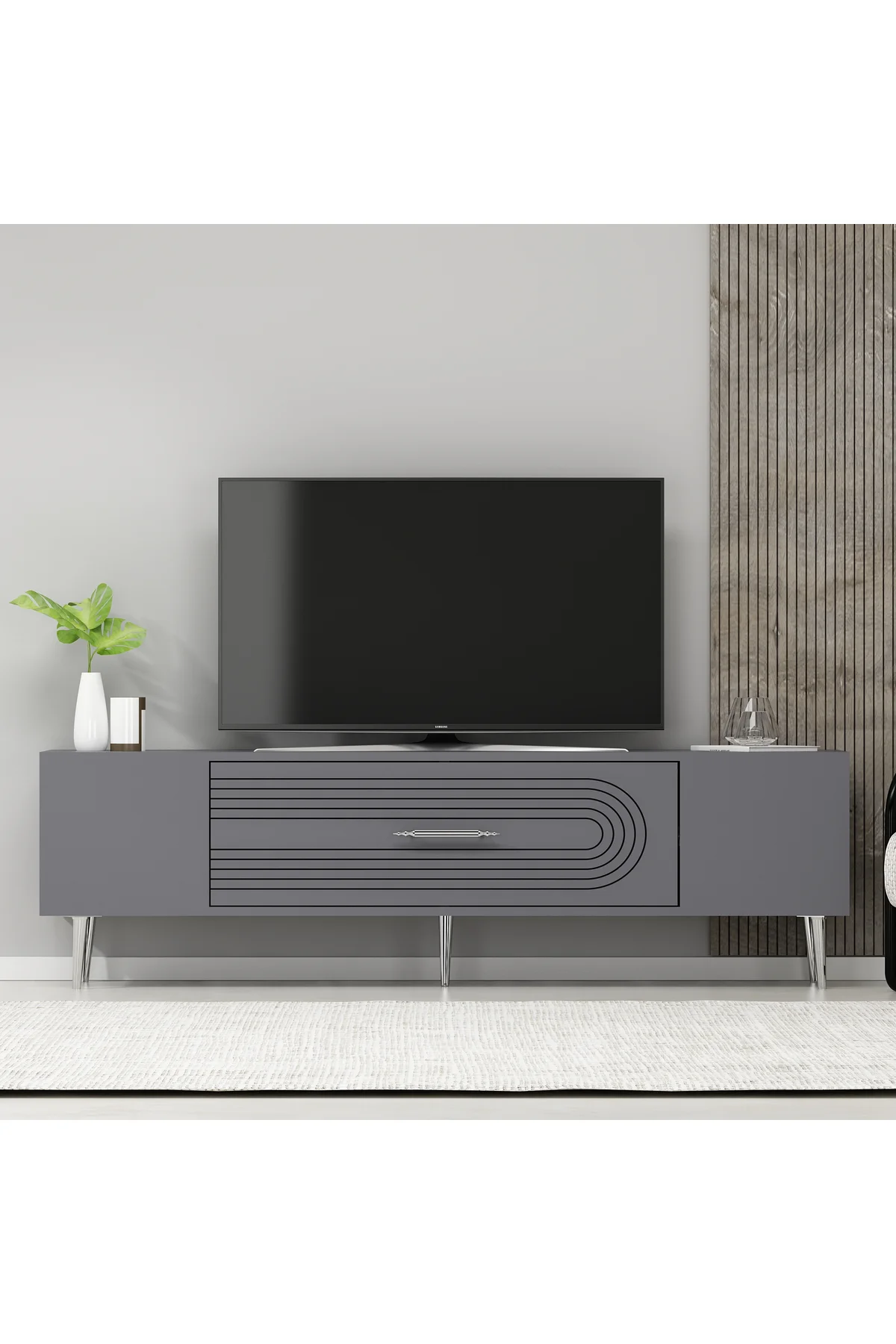 DEKOL3CT TV SEHPASI ANTRASİT-GÜMÜŞ