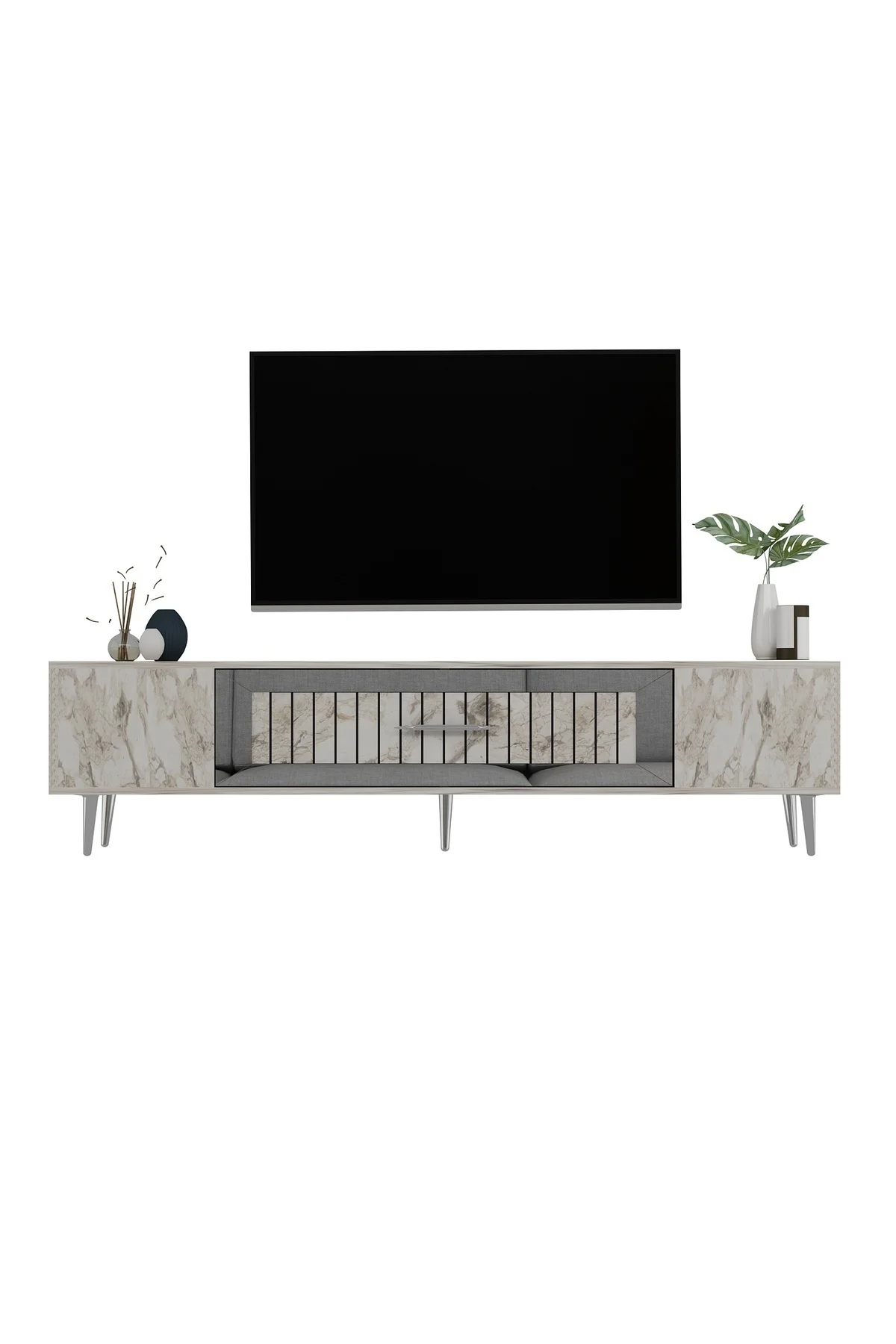DEKOLP3CT TV SEHPASI CEVİZ-ALTIN