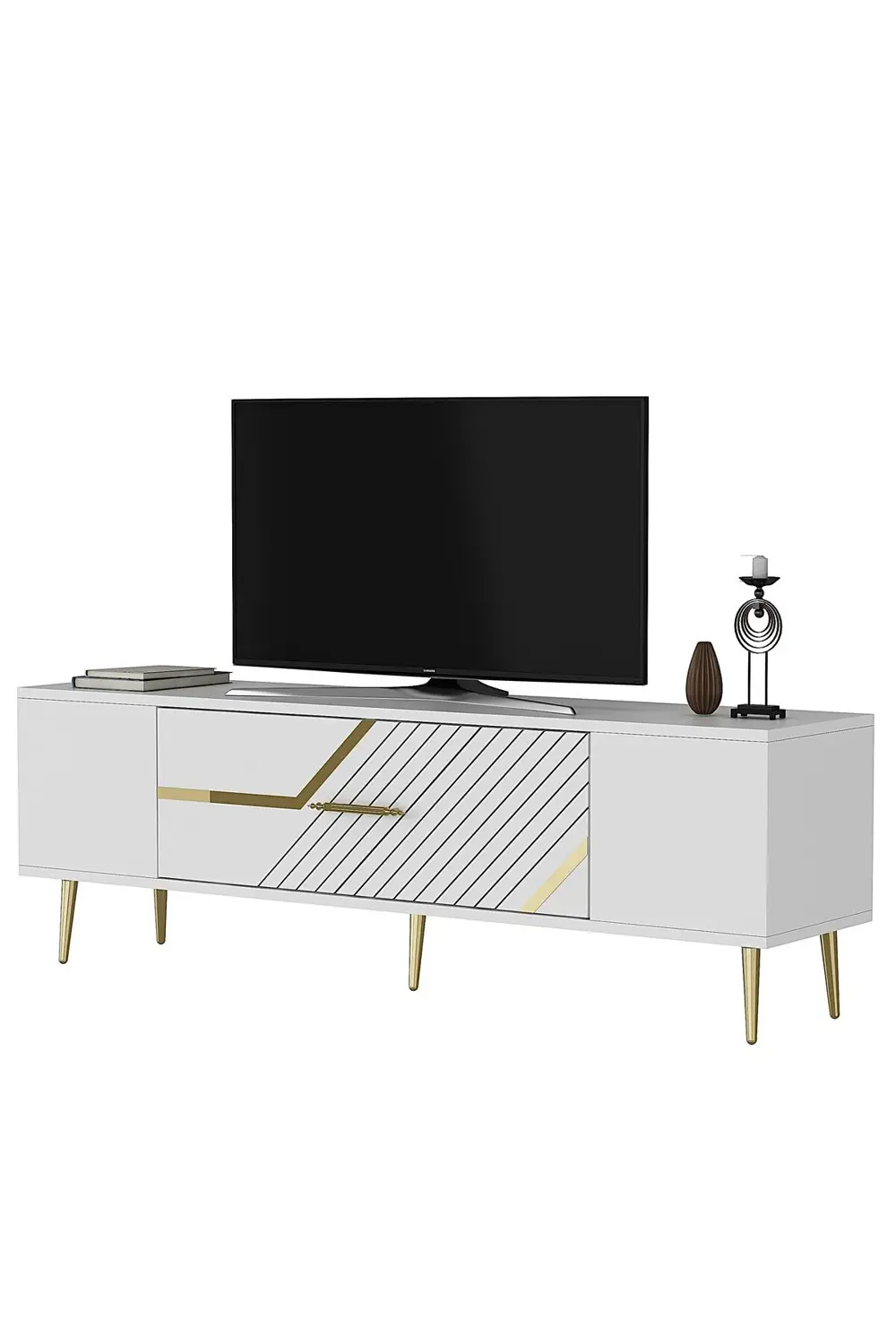 DEKOLP5CT TV SEHPASI BEYAZ-ALTIN