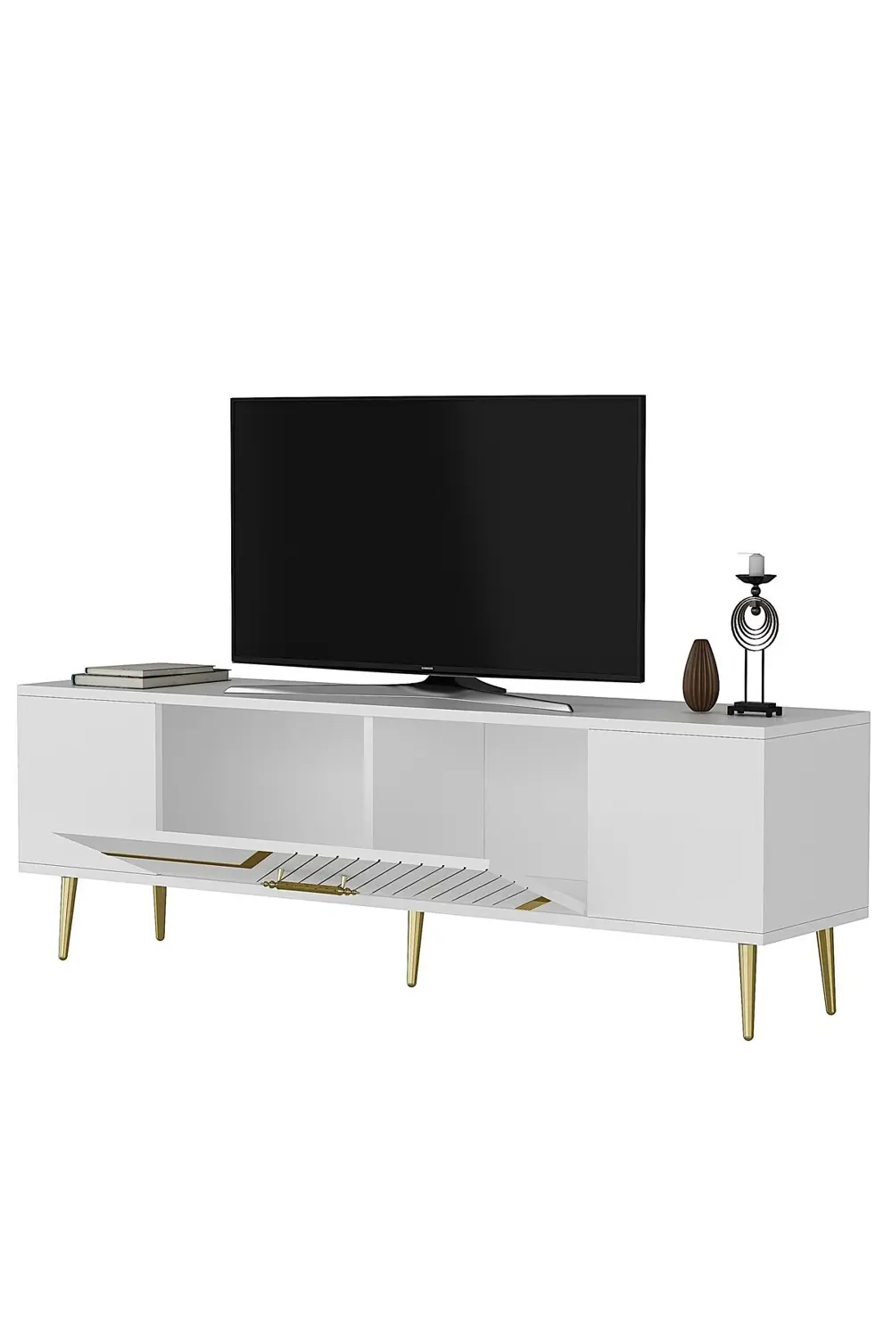 DEKOLP5CT TV SEHPASI BEYAZ-ALTIN