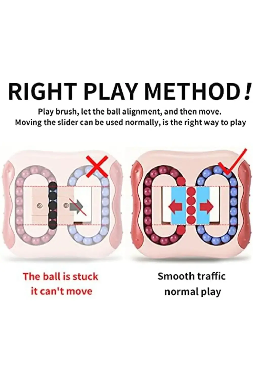 Dekompresyon Dönen Sihirli Fasulye Küp Oyuncak Kare Dönen Küçük B