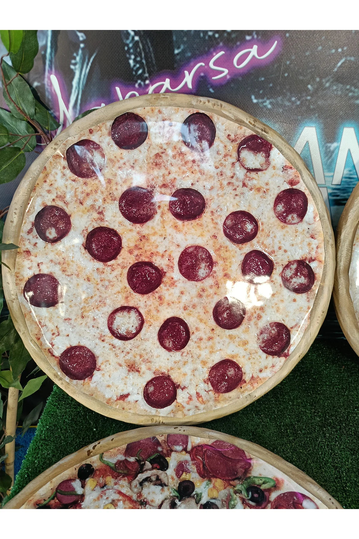 Dekor Büyük Boy Pizza 4'lü Set 40 CM ÇAP