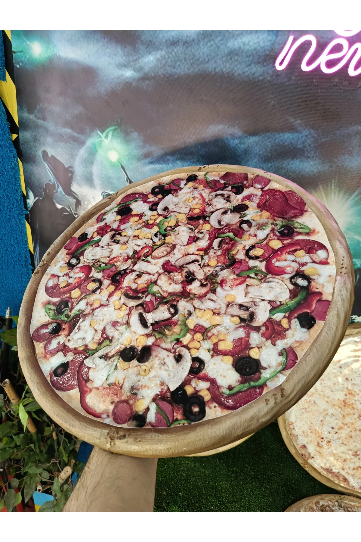 Dekor Büyük Boy Pizza 4'lü Set 40 CM ÇAP