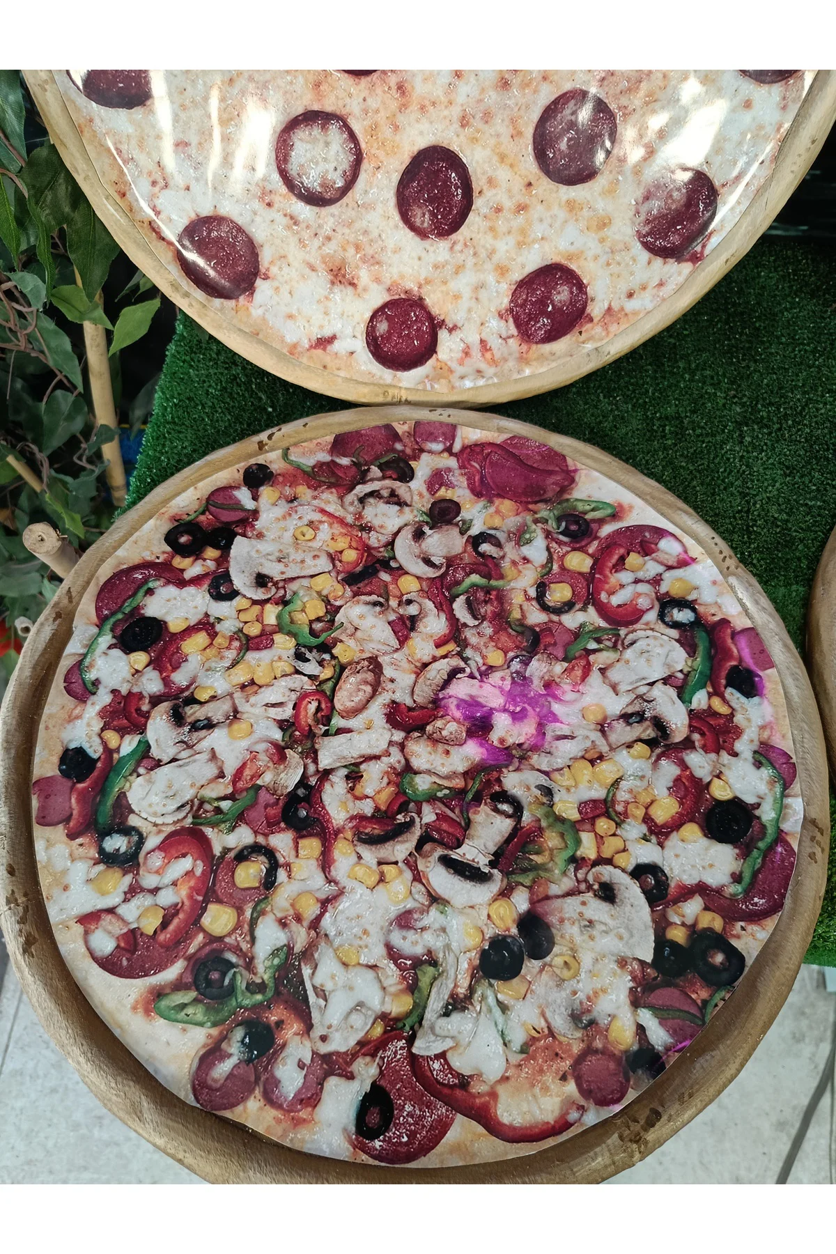 Dekor Büyük Boy Pizza 4'lü Set 40 CM ÇAP