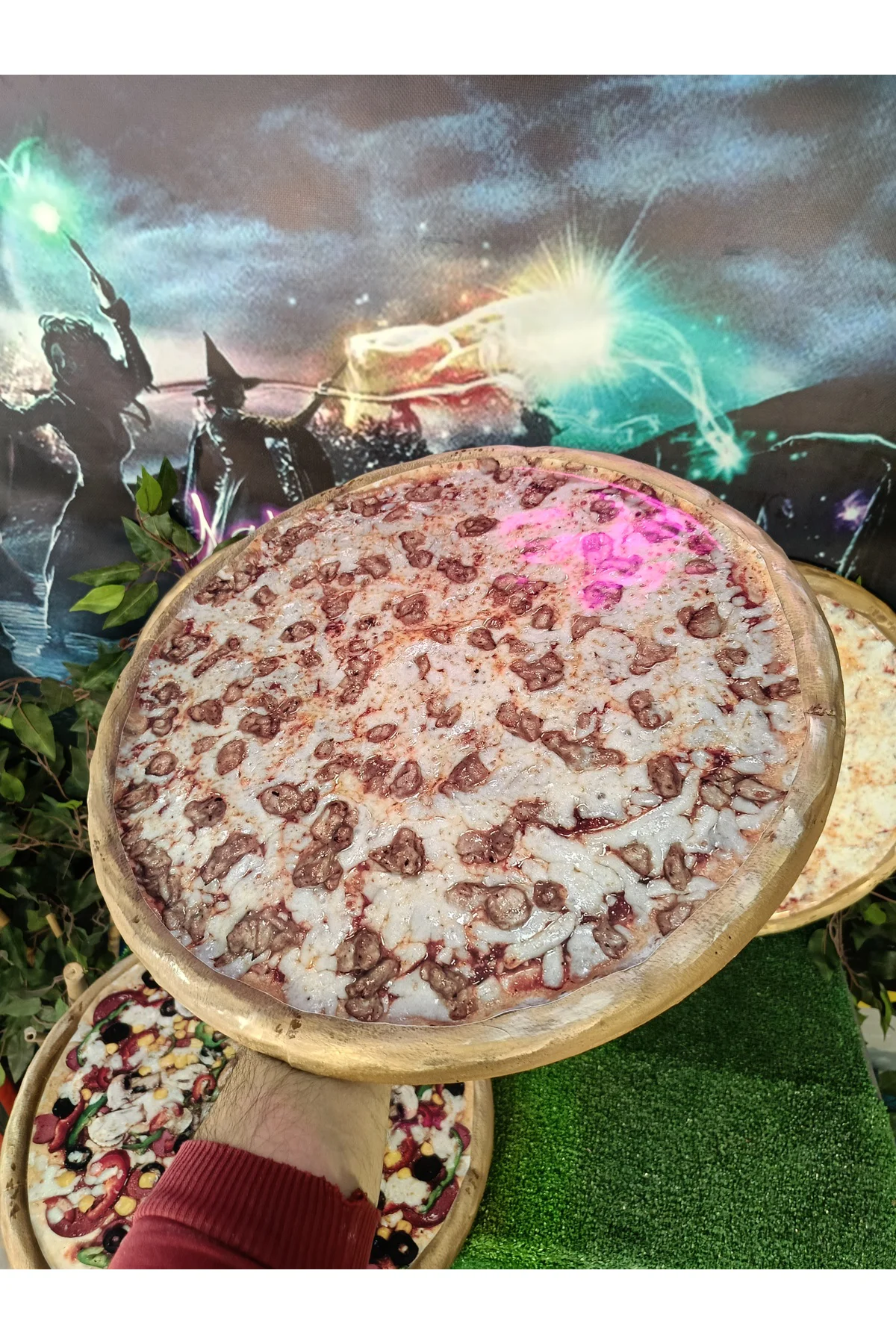 Dekor Büyük Boy Pizza 4'lü Set 40 CM ÇAP