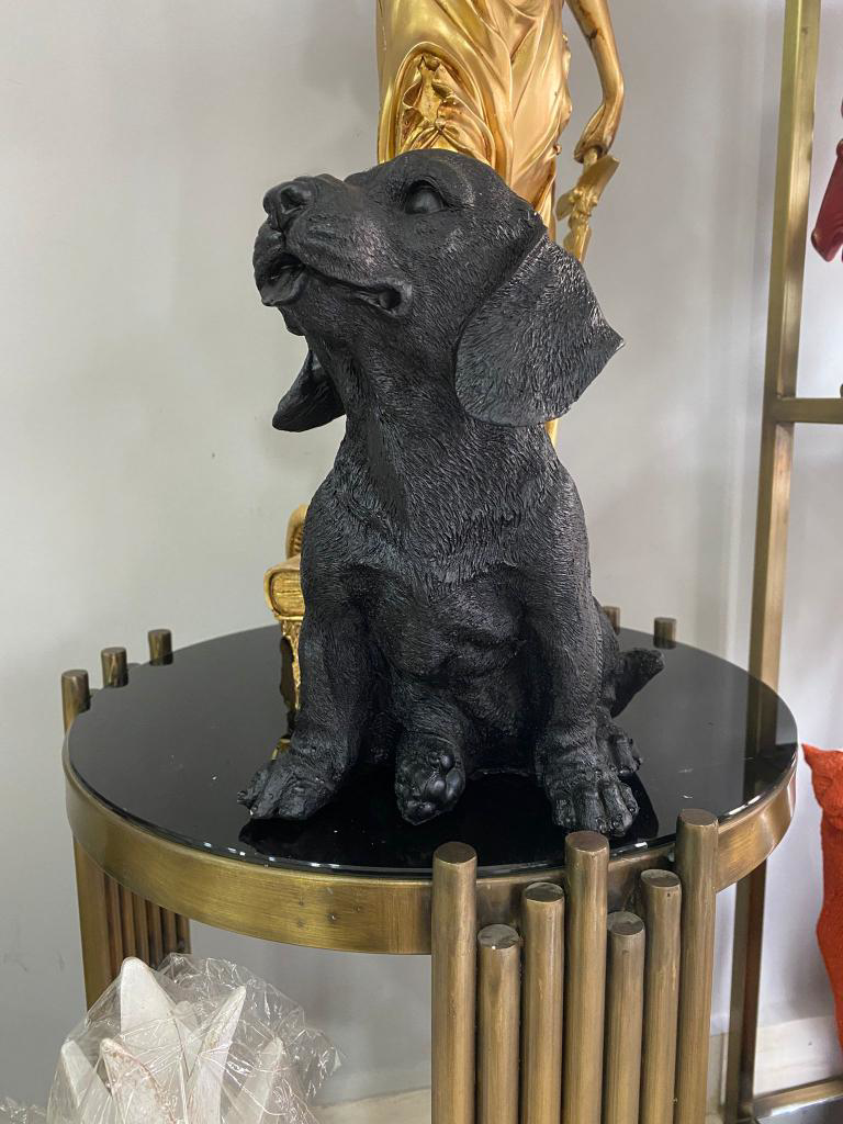 Dekorarif köpek Heykeli Biblo