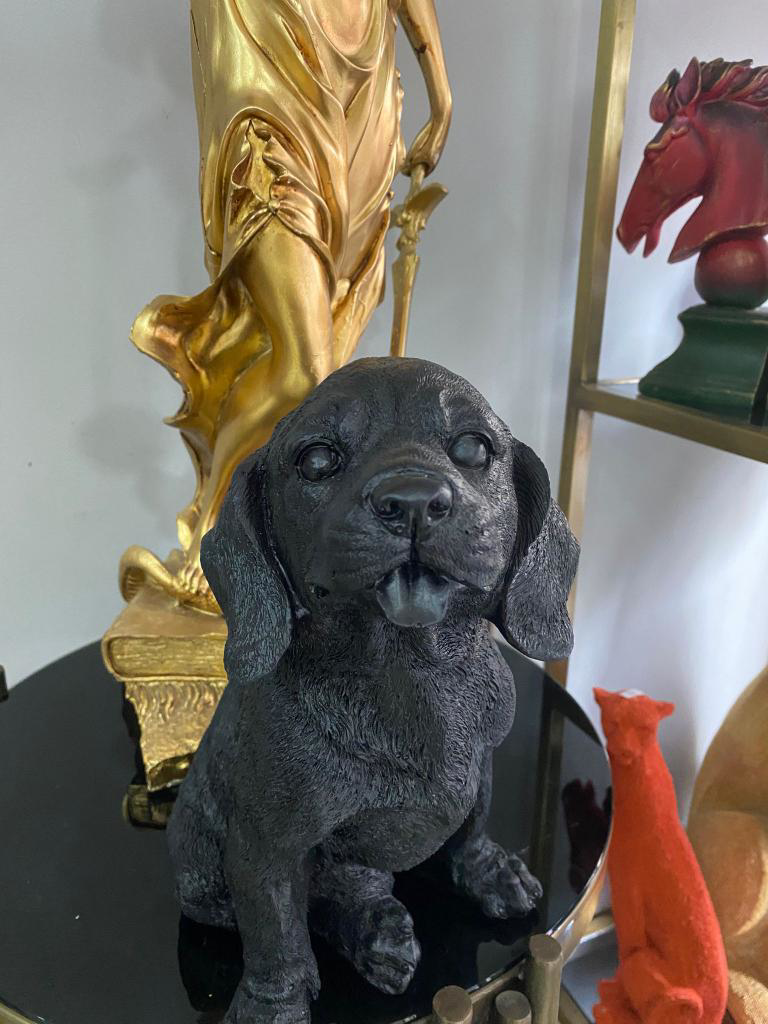Dekorarif köpek Heykeli Biblo