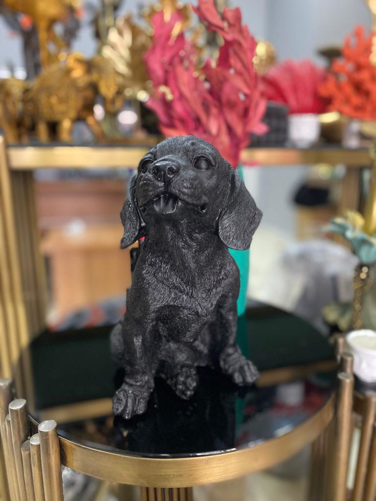 Dekorarif köpek Heykeli Biblo