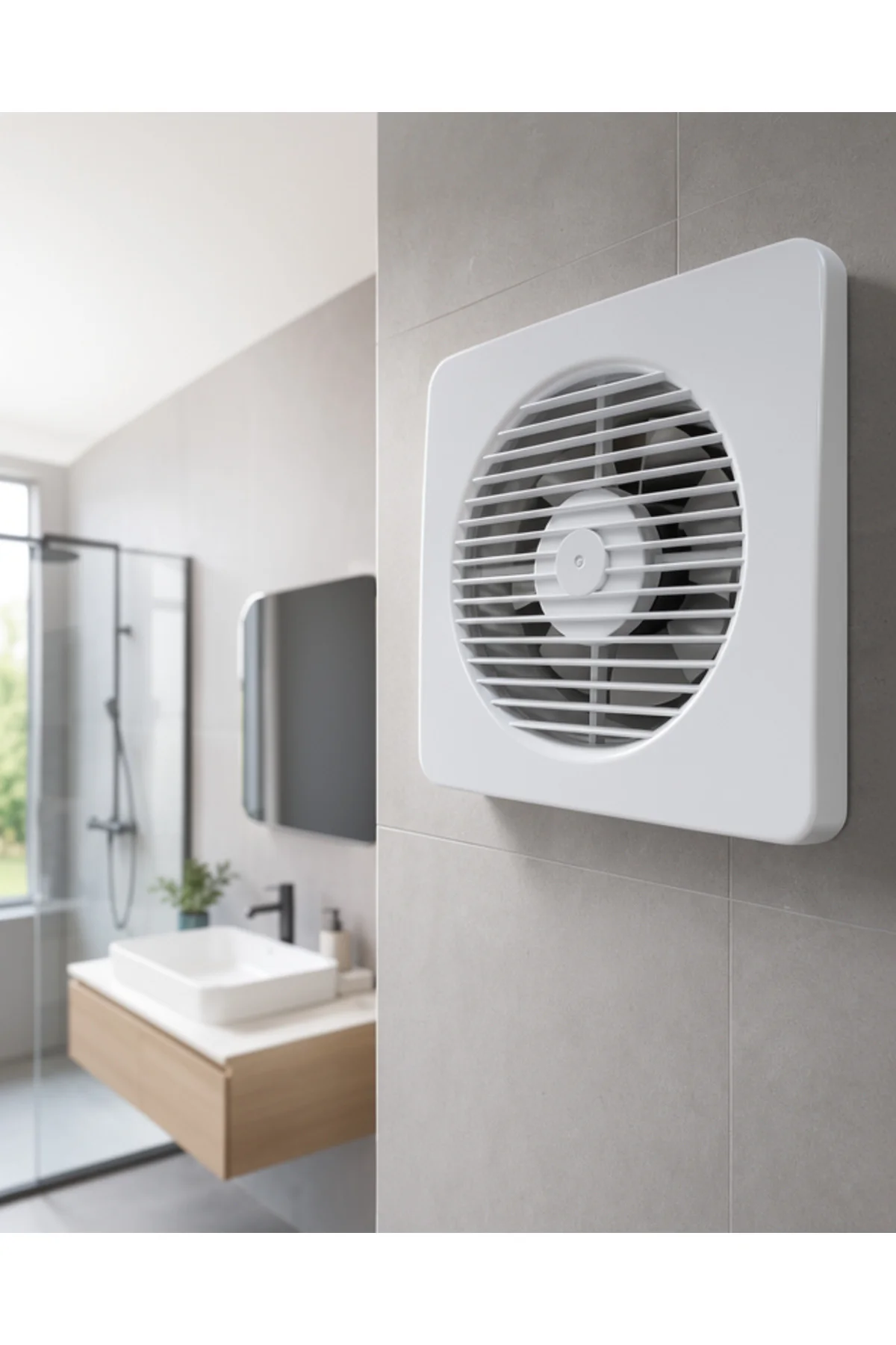 Dekoratif 20 W Havalandırma Fanı 150 mm Bağlantı Çapı 20,8 x 20,8 cm Dekoratif 20 W Havalandırma Fanı 150 mm Bağlantı Çapı 20,8 x 20,8 cm