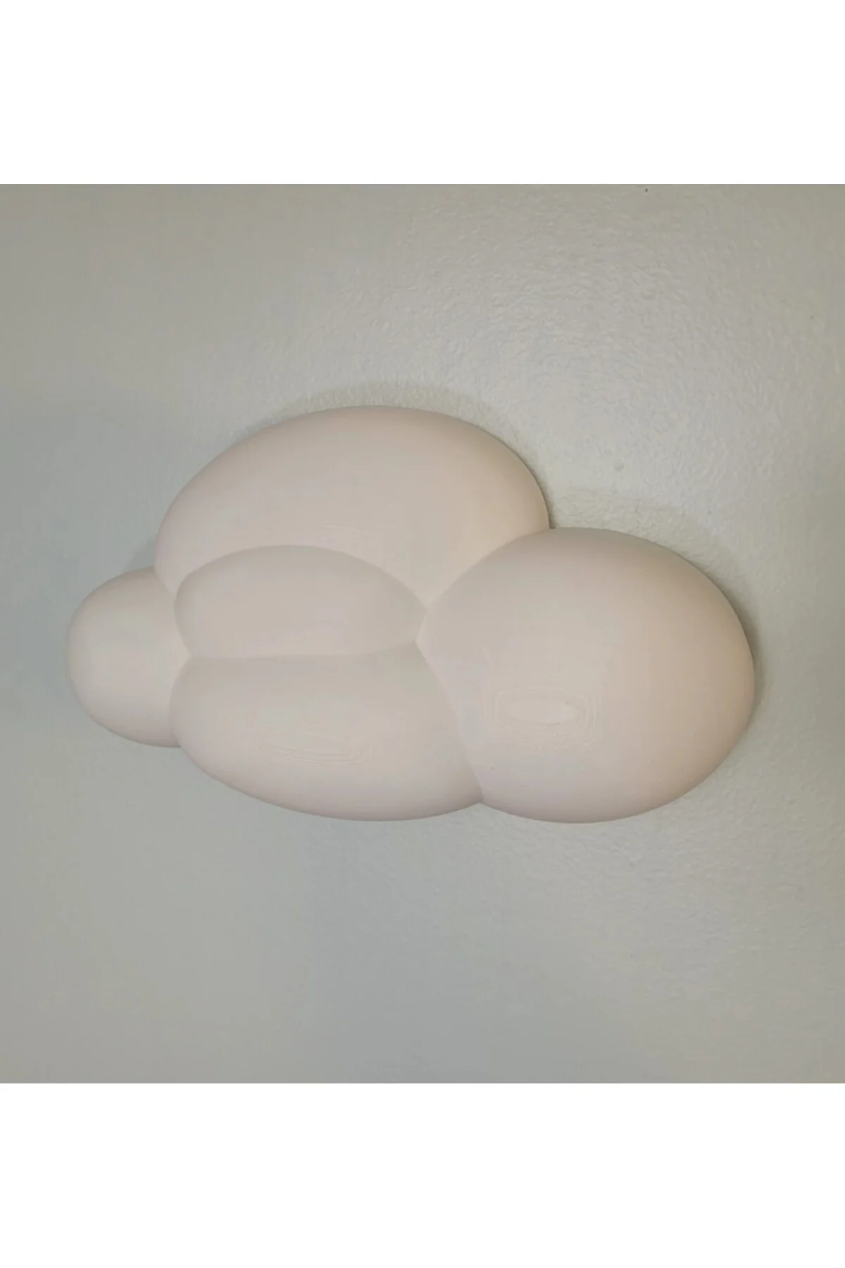 Dekoratif 3 Boyutlu Bulut Duvar Dekoru SERT PLASTİK 25 CM