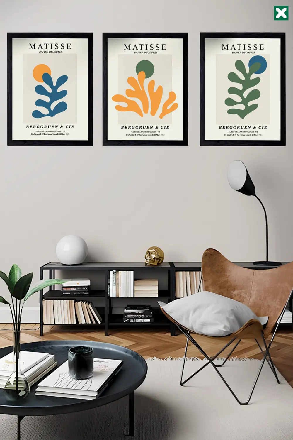Dekoratif 3’lü Set Çerçeve Görünümlü Modern Mdf Tablo ,