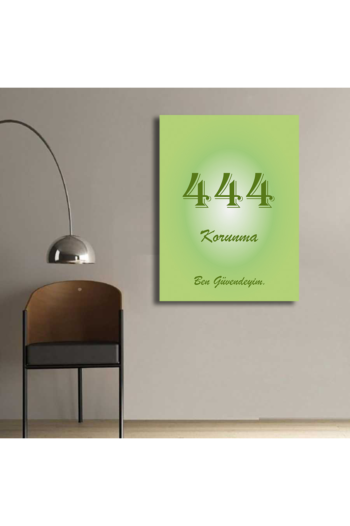 Korkmazkanvas Dekoratif 444 Sayısı Anlamı Korunma Manevi Kanvas Tablo