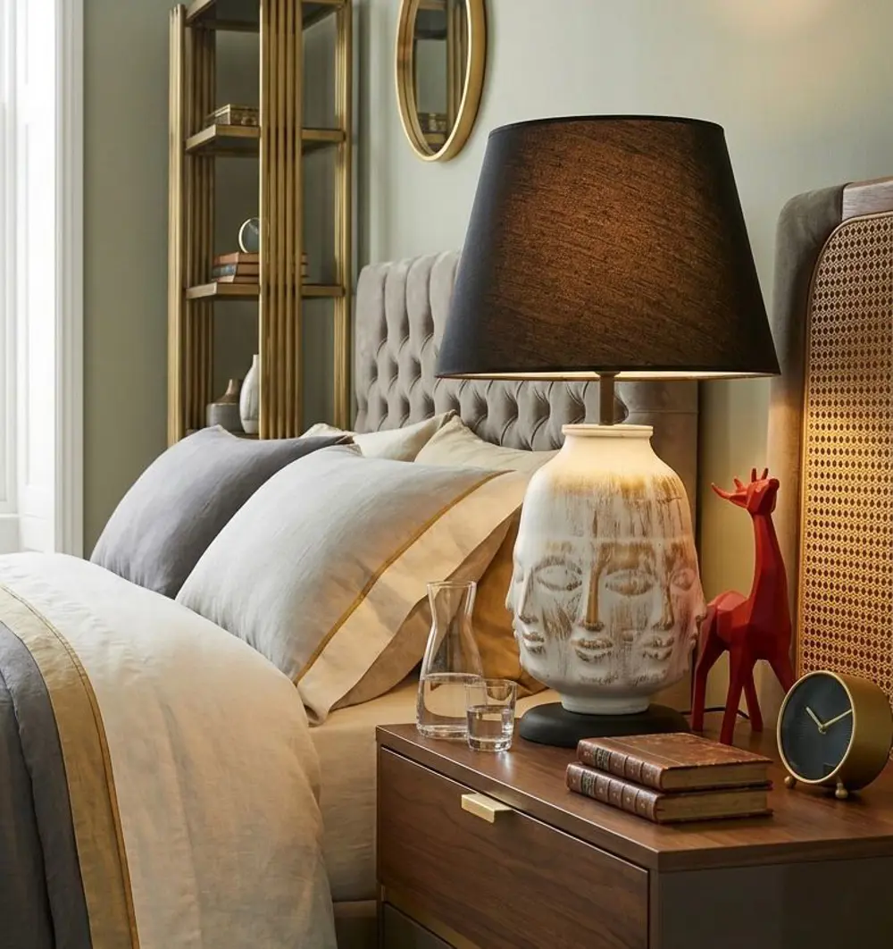 Dekoratif Adler Çok Yüz Abajur  Biblo