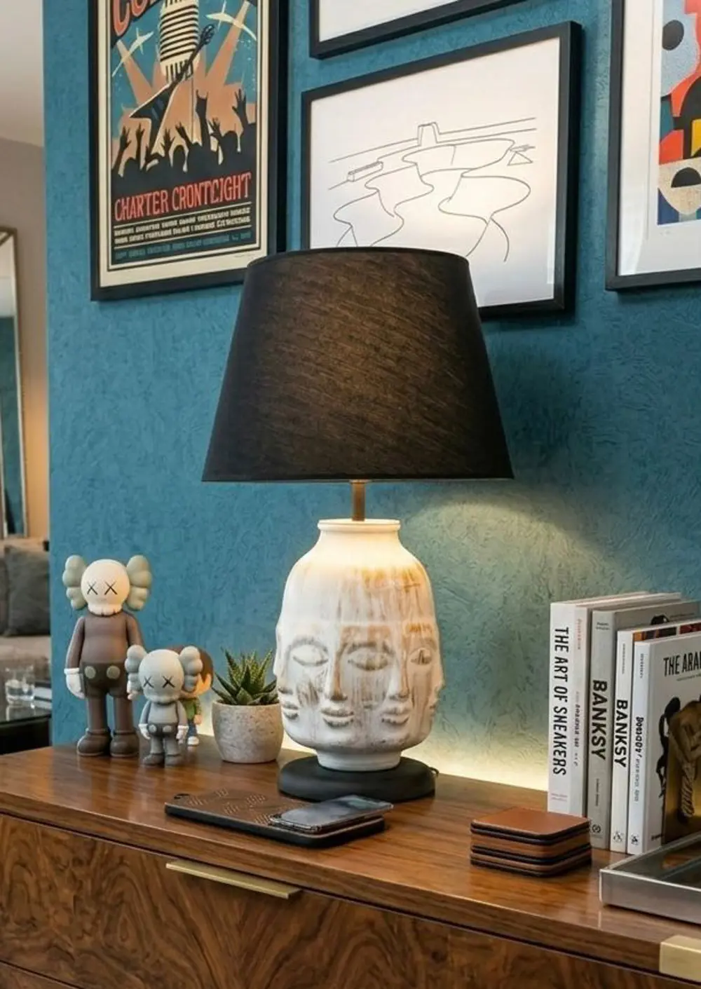 Dekoratif Adler Çok Yüz Abajur  Biblo