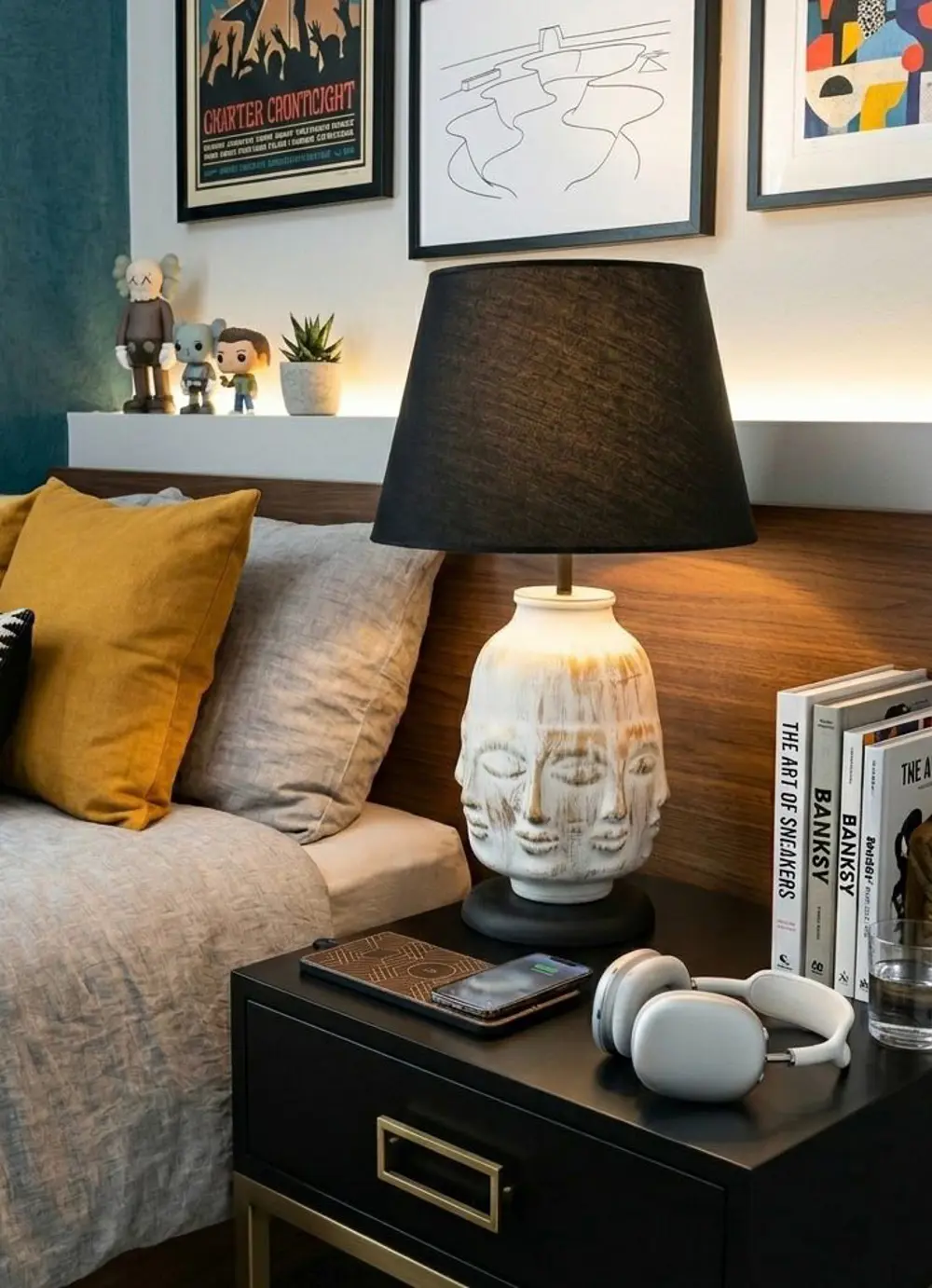 Dekoratif Adler Çok Yüz Abajur  Biblo