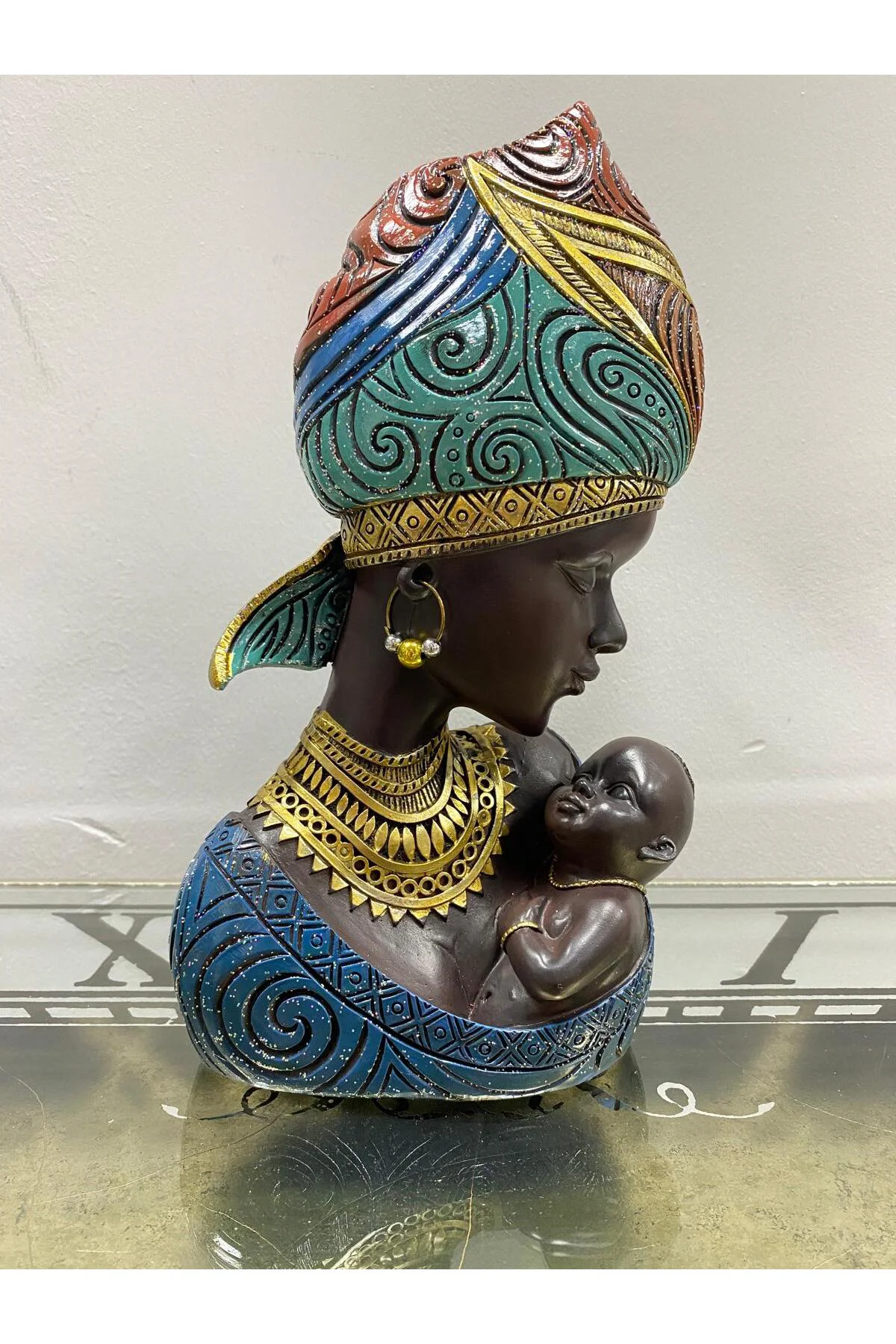Dekoratif Afrikalı Biblo Anne Ve Çocuk 25x13cm Fiyatı, Yorumları ve Özellikleri