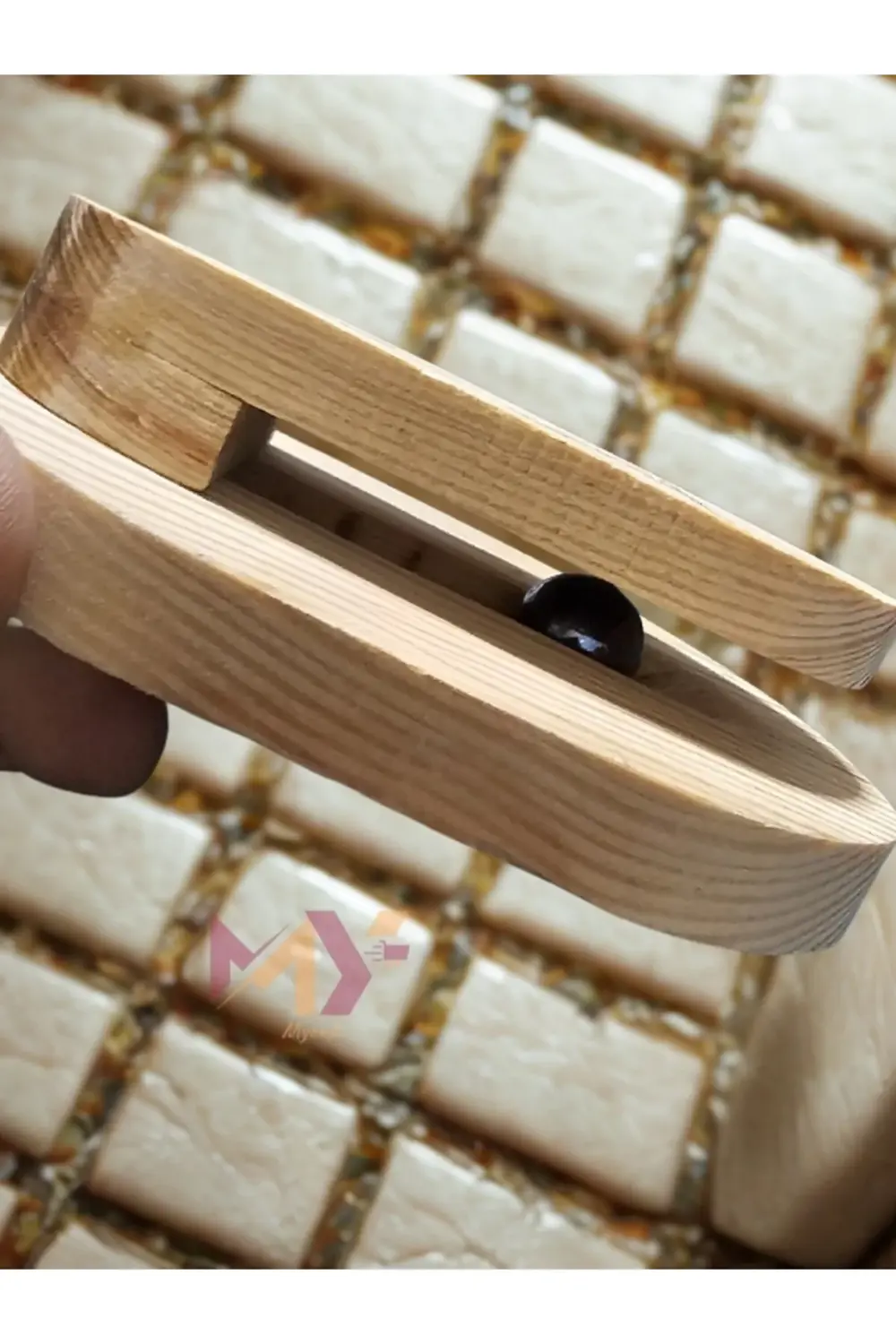 Dekoratif Ahşap El Yapımı Mutfak Banyo Askısı Yapışkanlı Tasarım