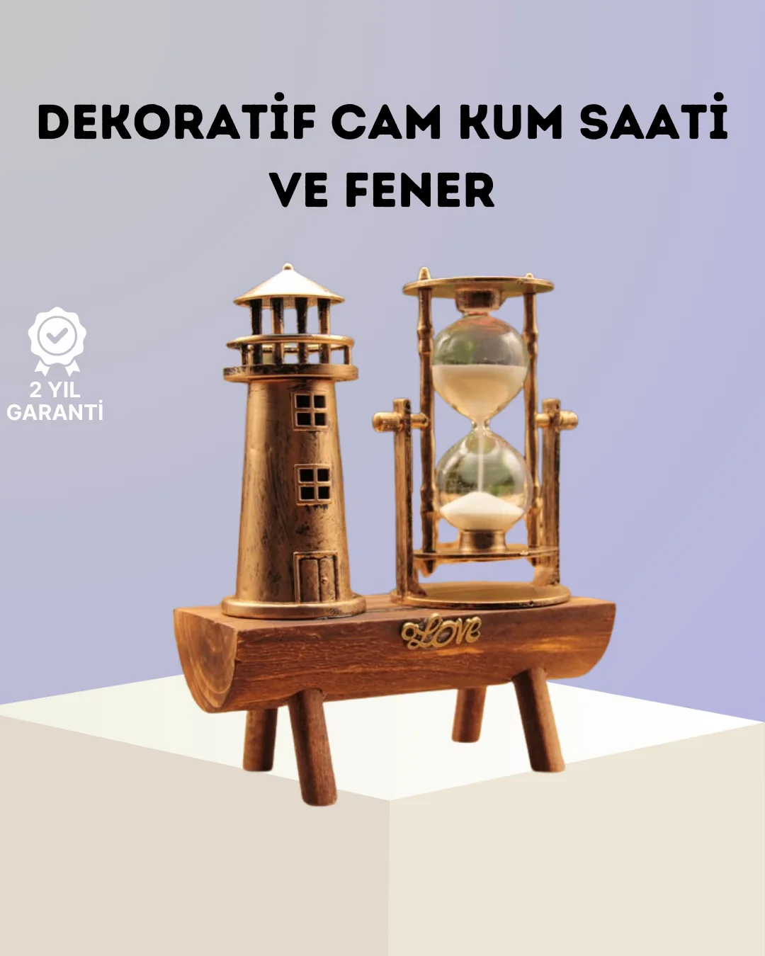 Dekoratif Ahşap Kum Saati ve Deniz Feneri Figürlü Masa Süsü – Şık ve Fonksiyonel Tasarım Dekoratif Ahşap Kum Saati ve Deniz Feneri Figürlü Masa Süsü – Şık ve Fonksiyonel Tasarım