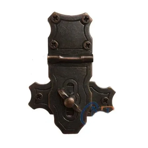 Dekoratif Anahtarlı Sandık Askısı - 40x55mm, Oksit, 1 Adet Dekoratif Anahtarlı Sandık Askısı - 40x55mm, Oksit, 1 Adet