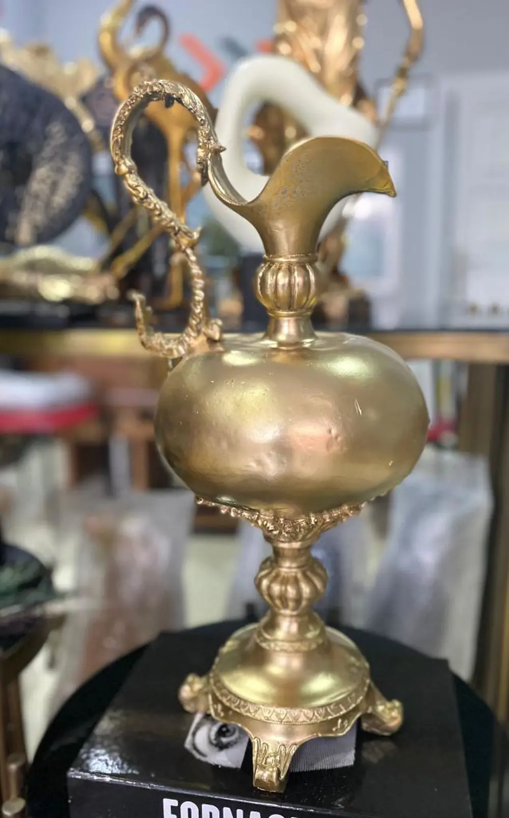 Dekoratif Antika Görünümlü İbrik Biblo Salon Dekoru Sürahi
