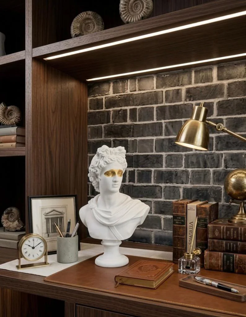 Dekoratif Apollo Büst Biblo – Antik Yunan Heykel Tarzı, Biblo Bey