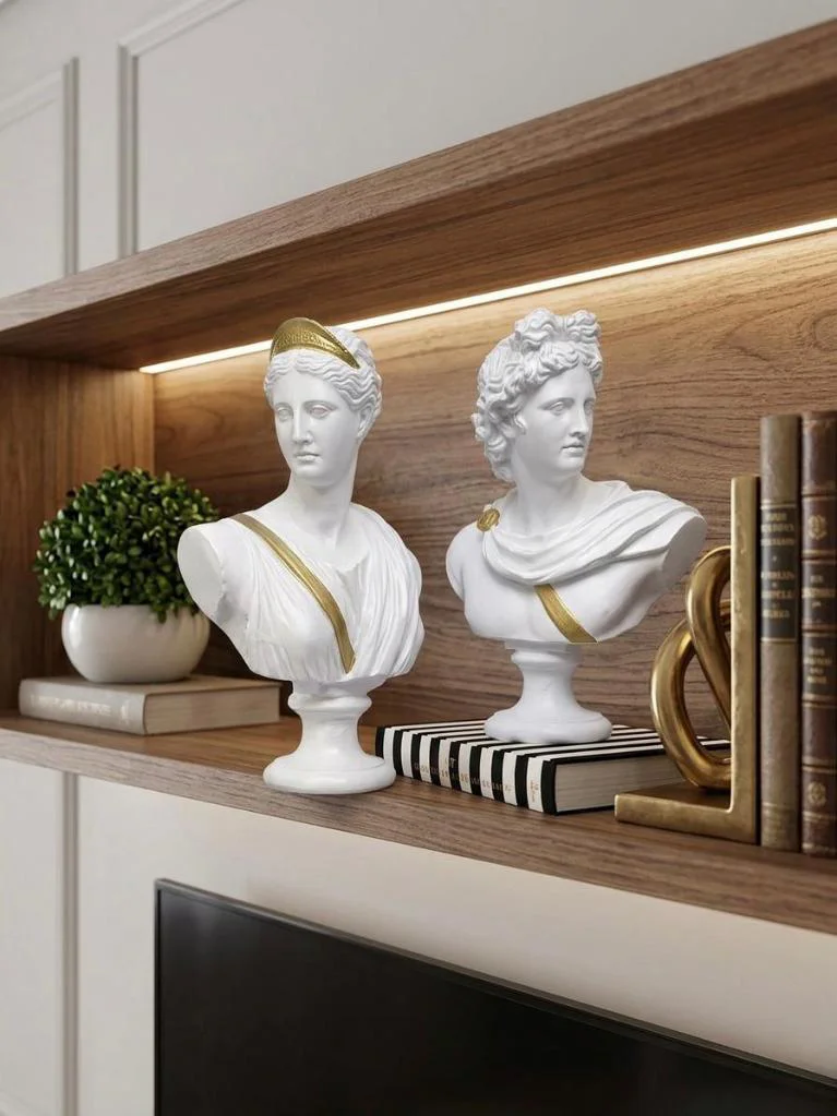 Dekoratif Apollo Diana Büst Biblo – Antik Yunan Heykel Tarzı, Bib Dekoratif Apollo Diana Büst Biblo – Antik Yunan Heykel Tarzı, Bib
