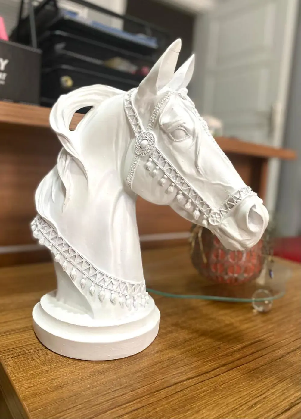 Dekoratif At Kafası Büst Büyük Boy Heykeli