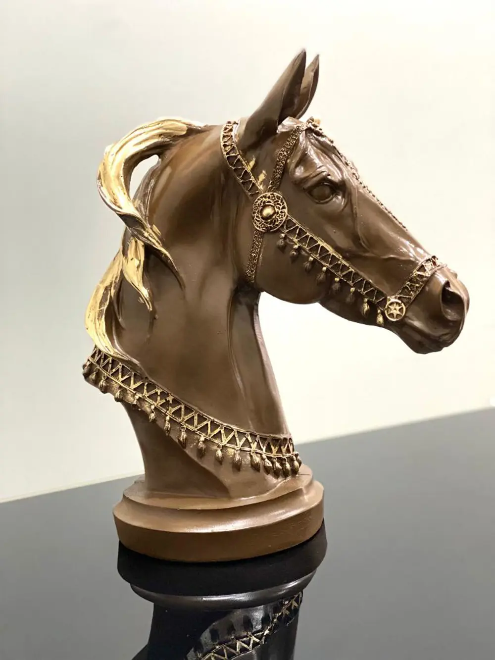 Dekoratif At Kafası Büst Büyük Boy Heykeli