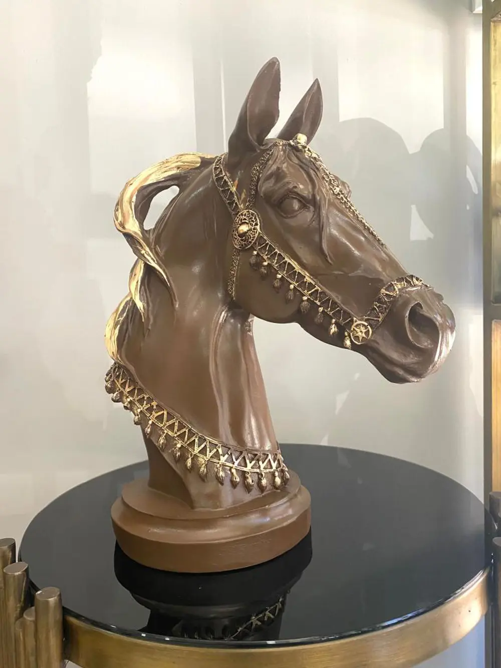 Dekoratif At Kafası Büst Büyük Boy Heykeli