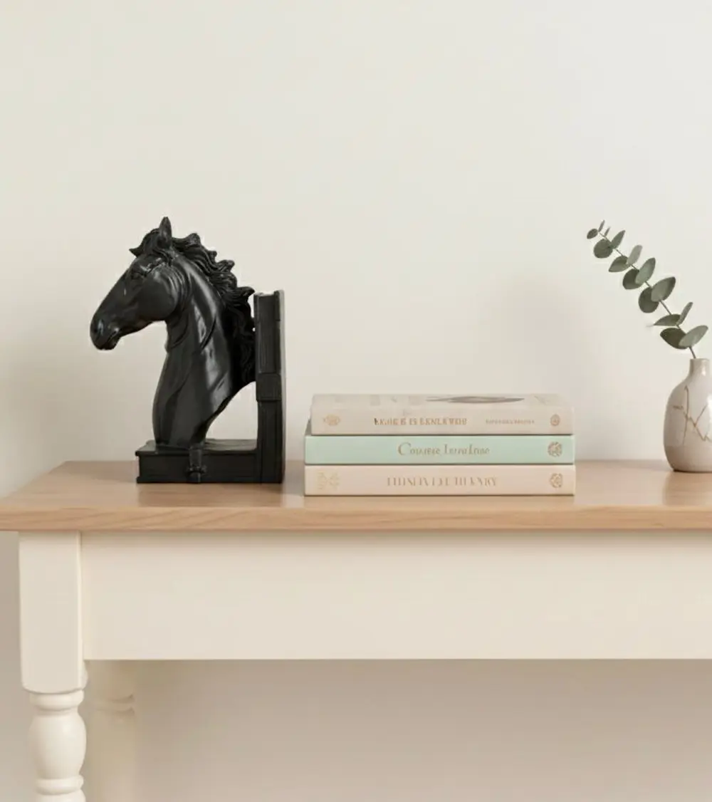 Dekoratif At Kitap Tutucu Biblo (Biblo)