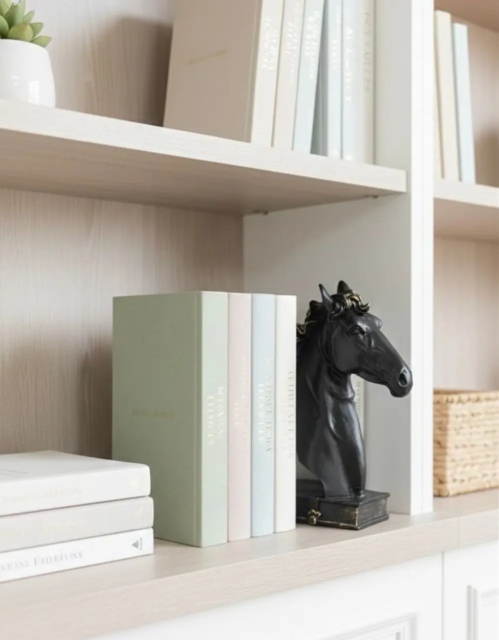 Dekoratif At Kitap Tutucu Biblo (Biblo)