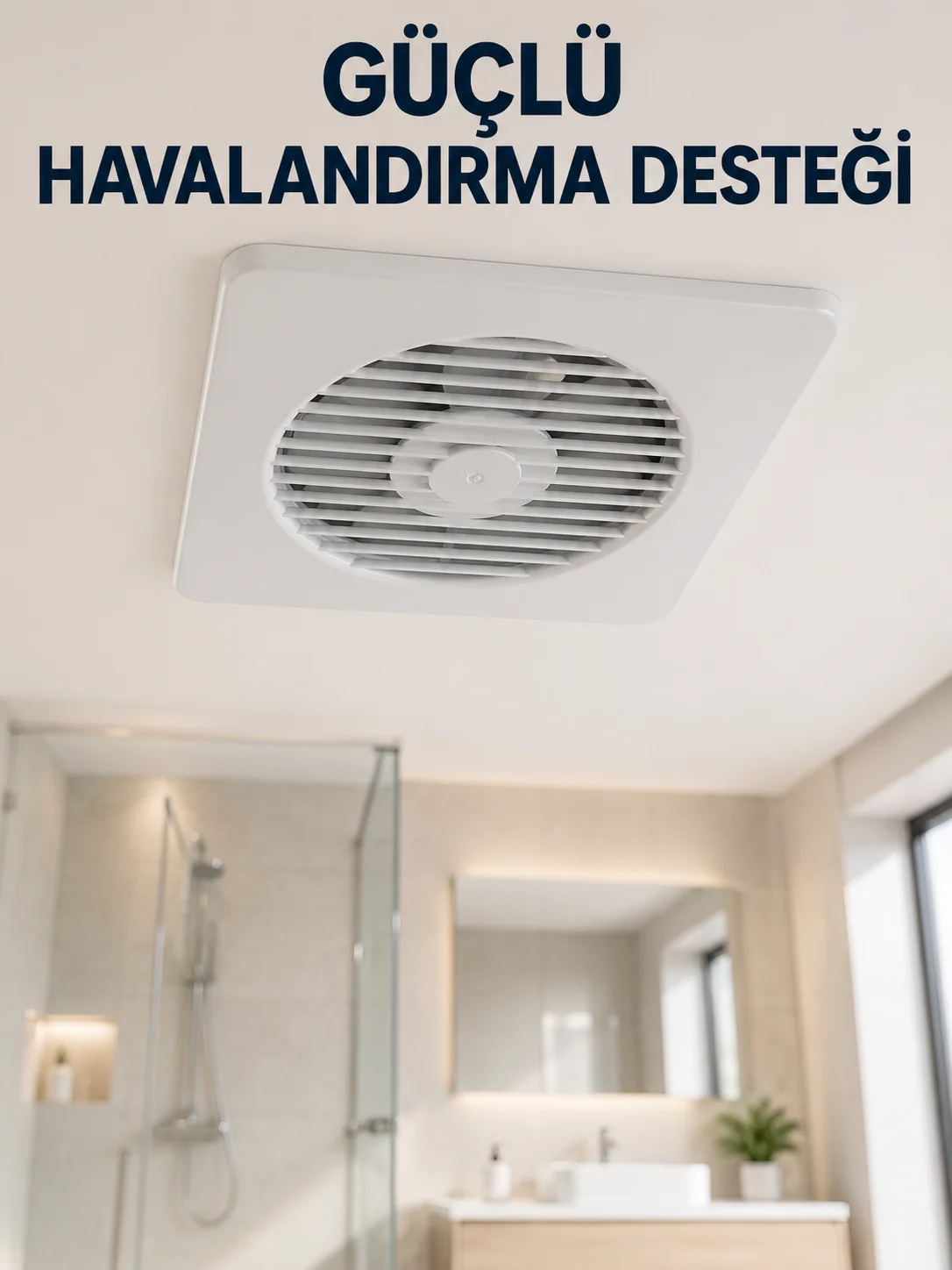 Dekoratif Banyo ve Mutfak Aspiratörü 150 mm 20,8 x 20,8 cm 20 W Havalandırma Fanı Fiyatı, Yorumları ve Özellikleri