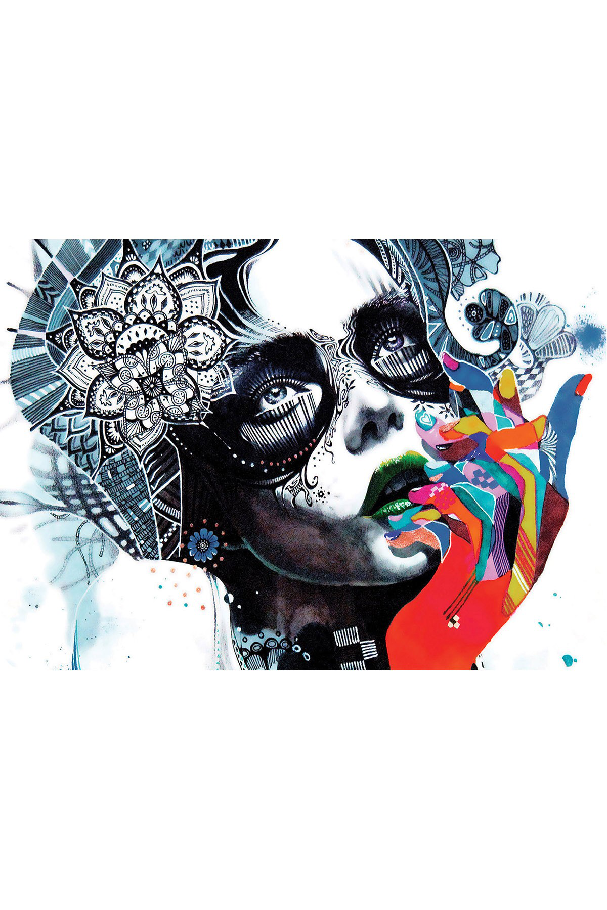 Artikel Dekoratif Baskılı Keçe Amerikan Servisi, Supla 4'Lü Servis Takım 