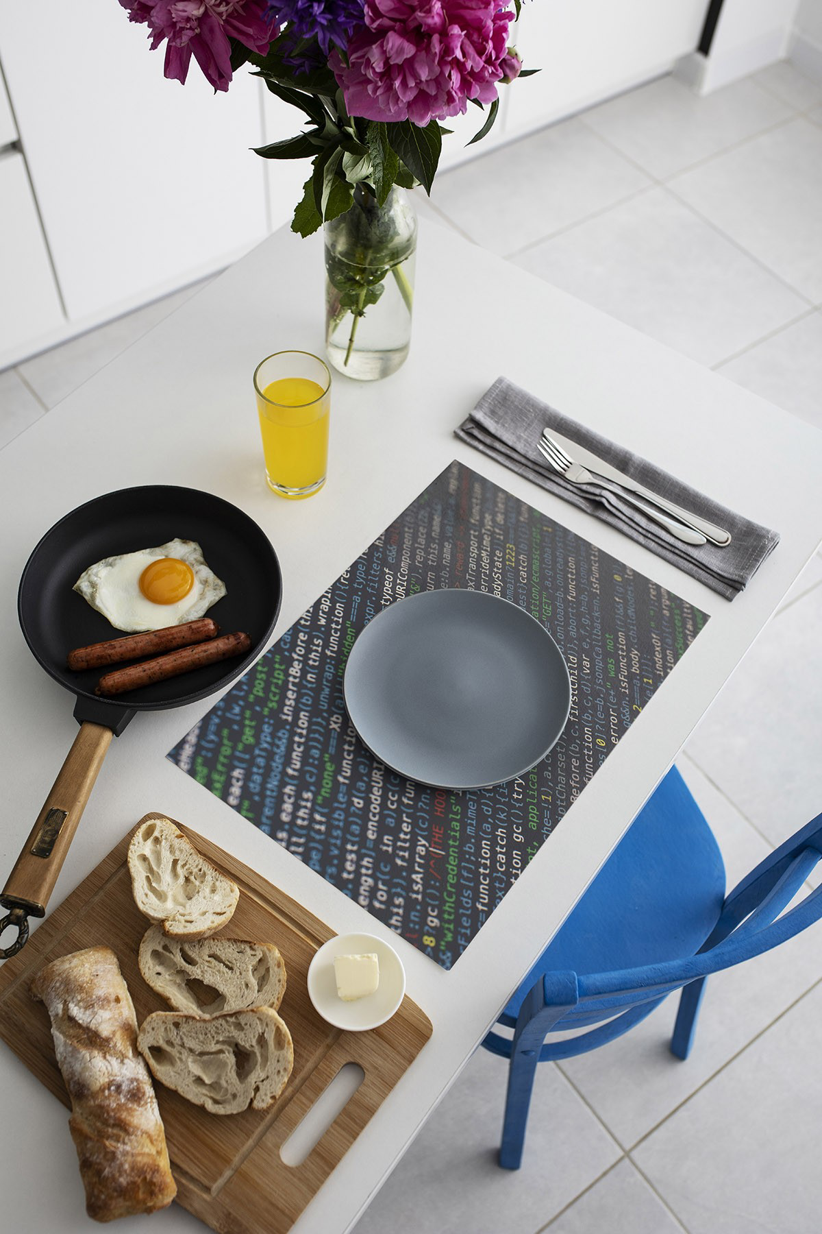 Artikel Dekoratif Baskılı Keçe Amerikan Servisi, Supla 2'Li Servis Takım 