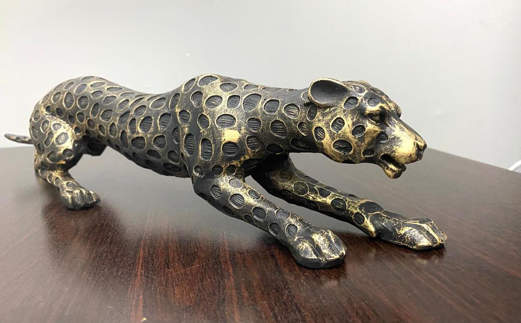 Dekoratif Biblo Leopar Çita Kaplan Heykeli