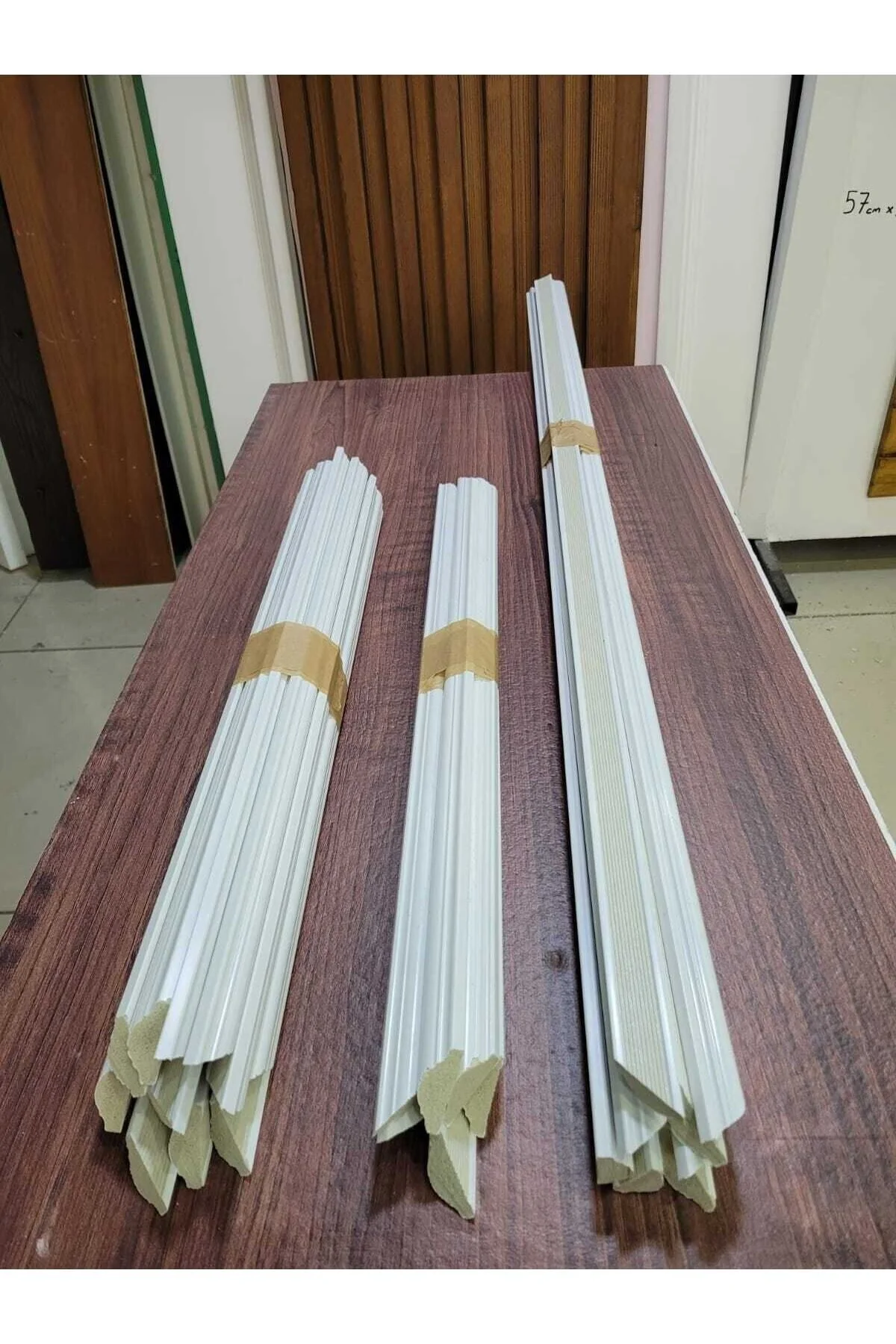 Dekoratif Boyanabilir 4 cm Duvar Çıtası 6 Adet Hazır Kesimli Çerç