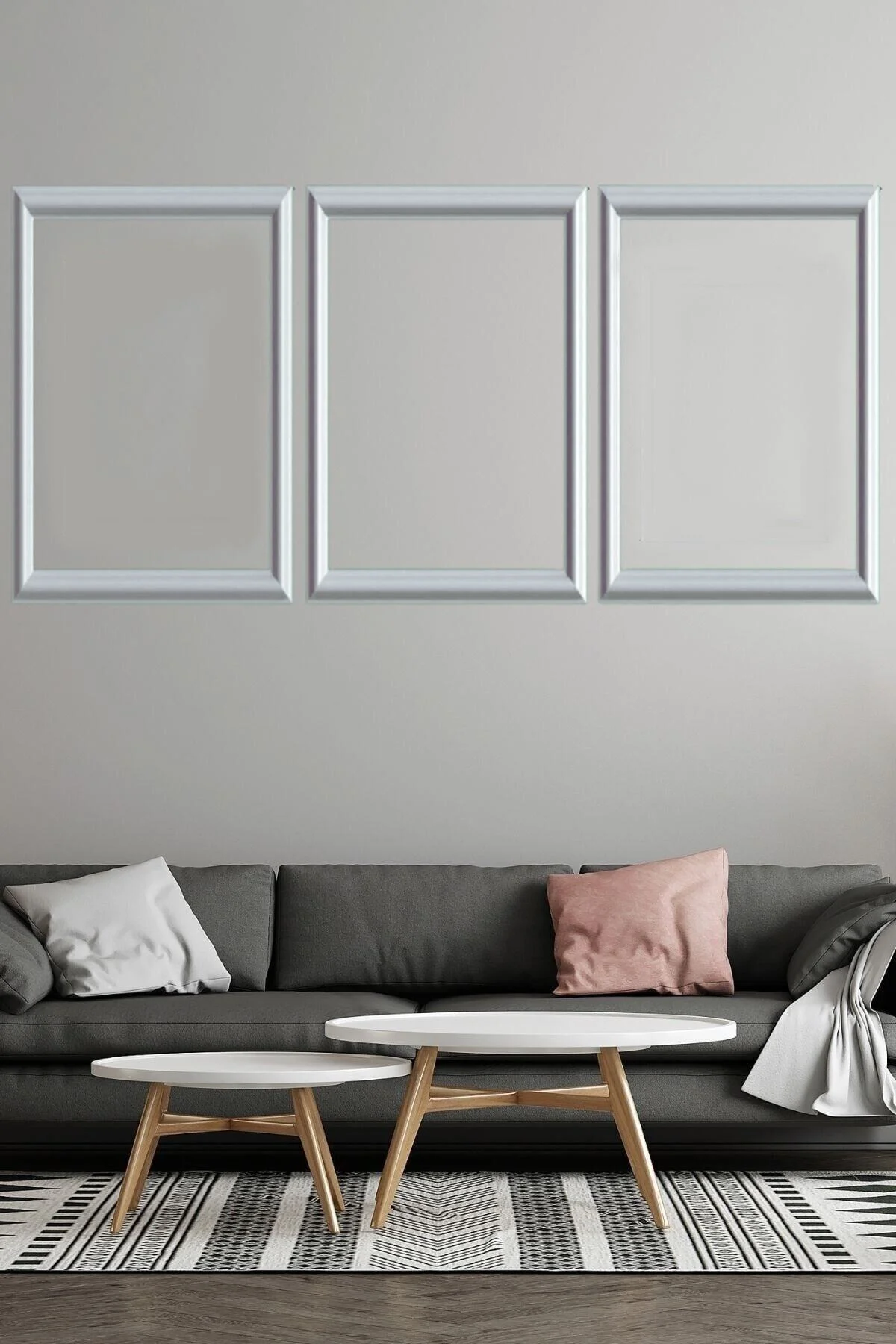 Dekoratif Boyanabilir 2,5 Cm Duvar Çıtası 1 Adet 120cm*60cm Hazır