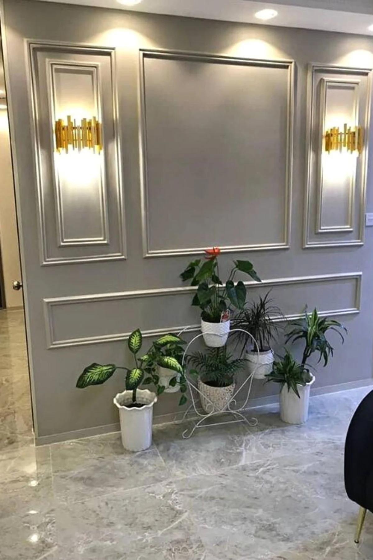 Dekoratif Boyanabilir 1 Adet 4 cm Eğimli Polistren Duvar Çıtası