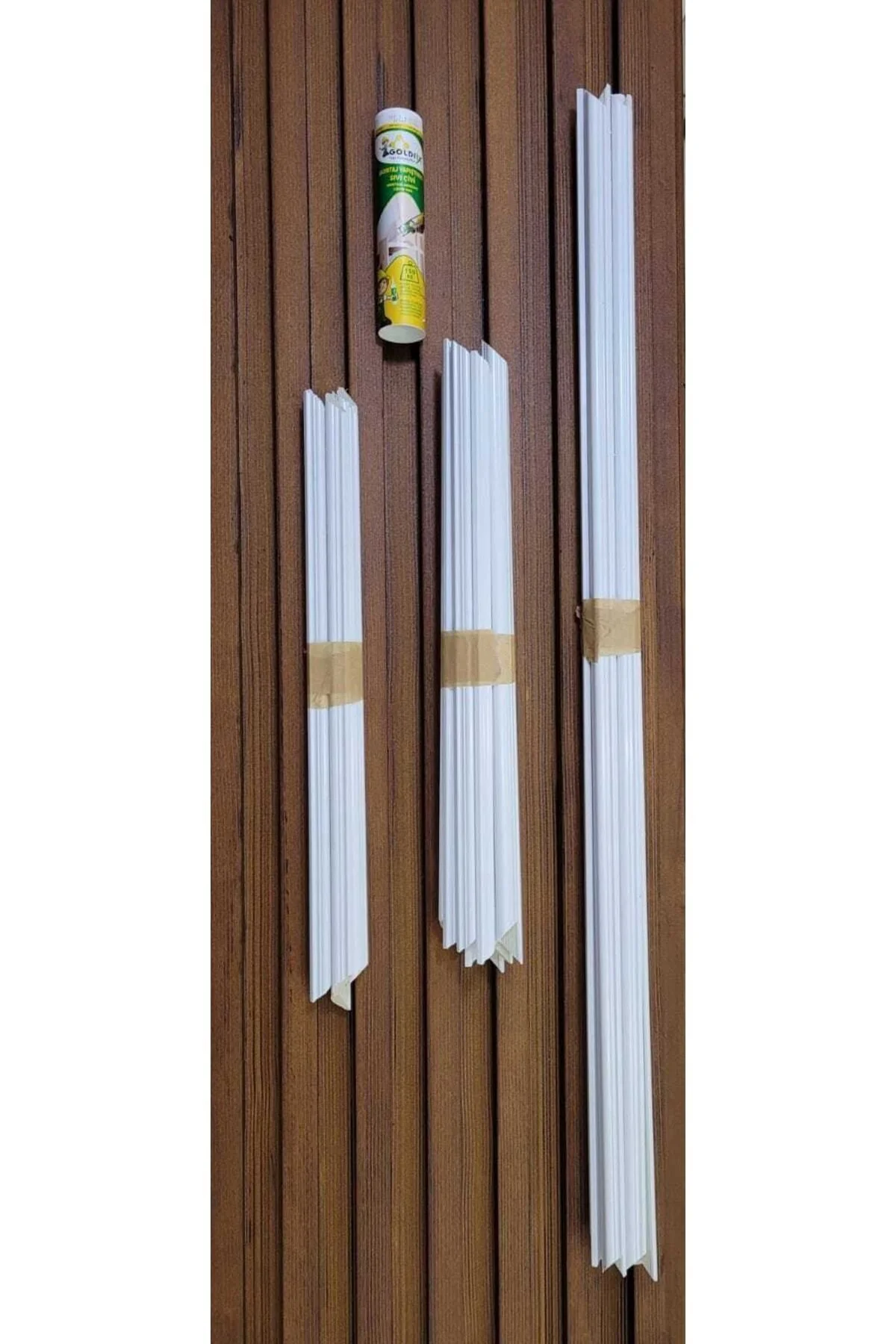 Dekoratif Boyanabilir 4 cm Duvar Çıtası 6 Adet Hazır Kesimli Çerç