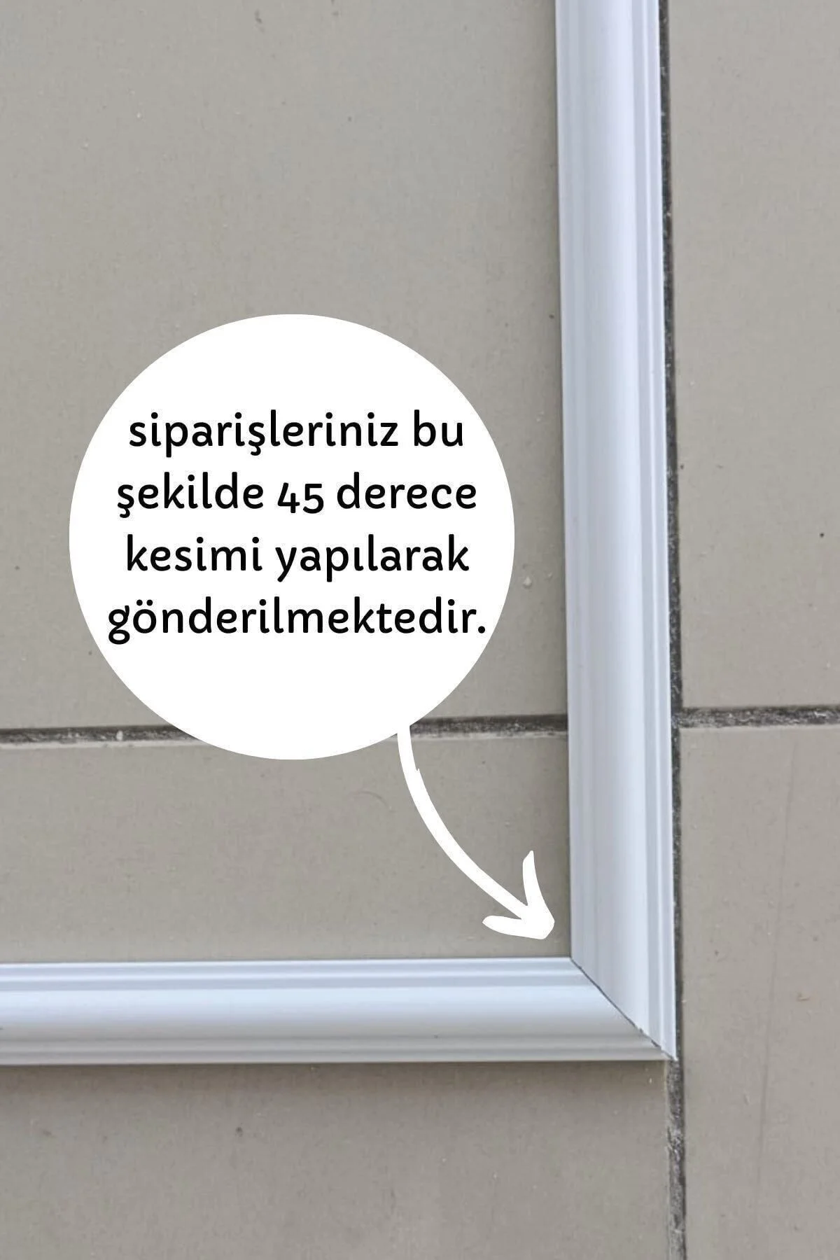 Dekoratif Boyanabilir 4 Cm Duvar Çıtası 1 Adet 120cm*120cm Hazır 