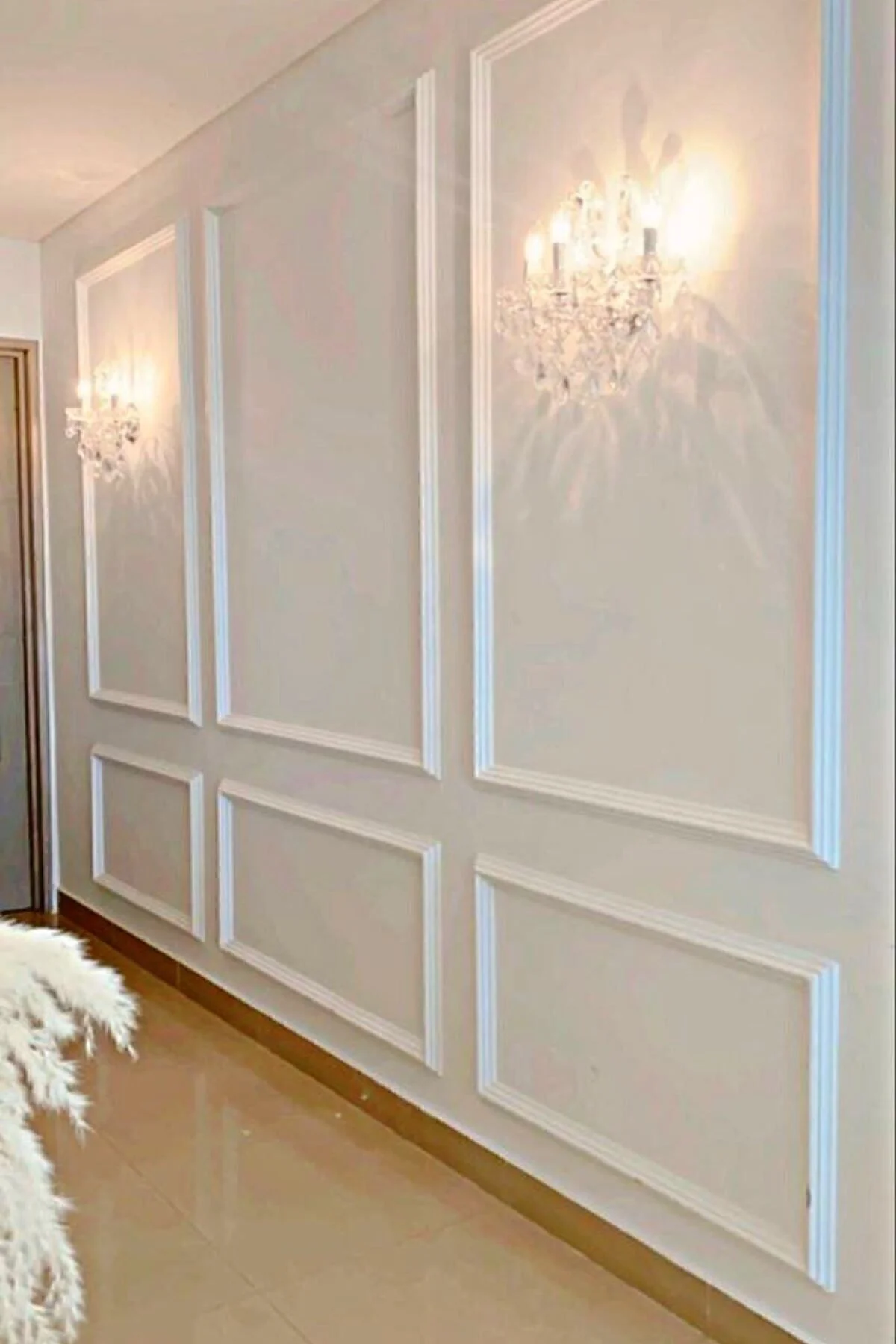 Dekoratif Boyanabilir 1 Adet 4 Cm Polistren Duvar Çıtası