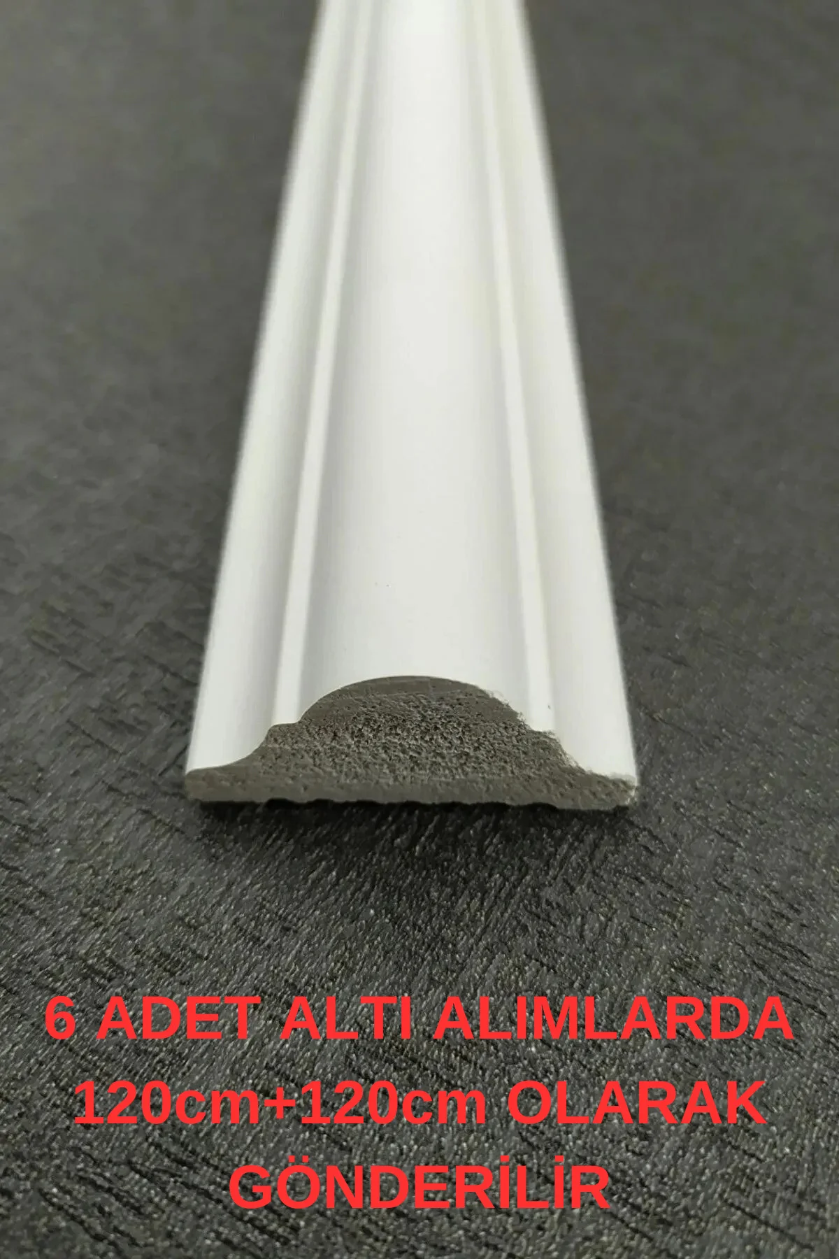 Dekoratif Boyanabilir 1 Adet 4 Cm Polistren Duvar Çıtası