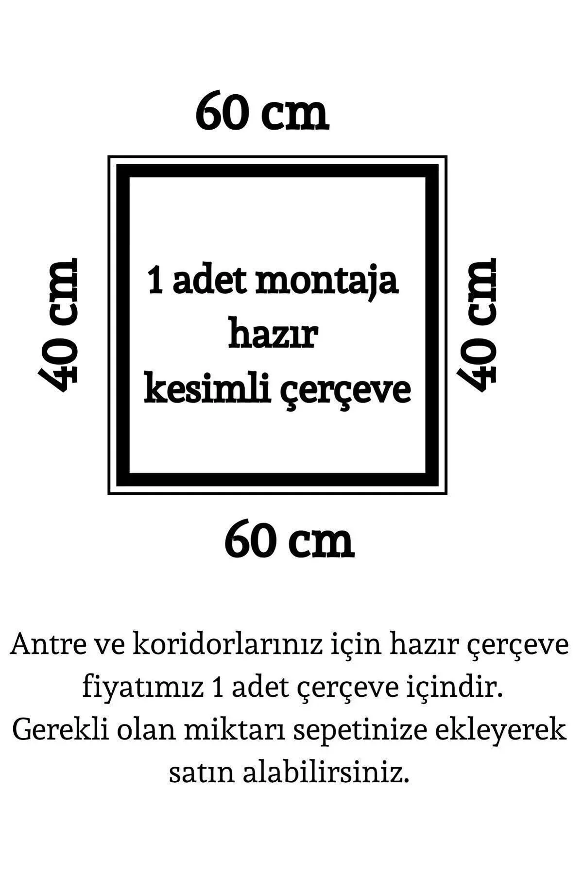 Dekoratif Boyanabilir 2,5 Cm Strafor Duvar Çıtası 40 cm x 60 cm H