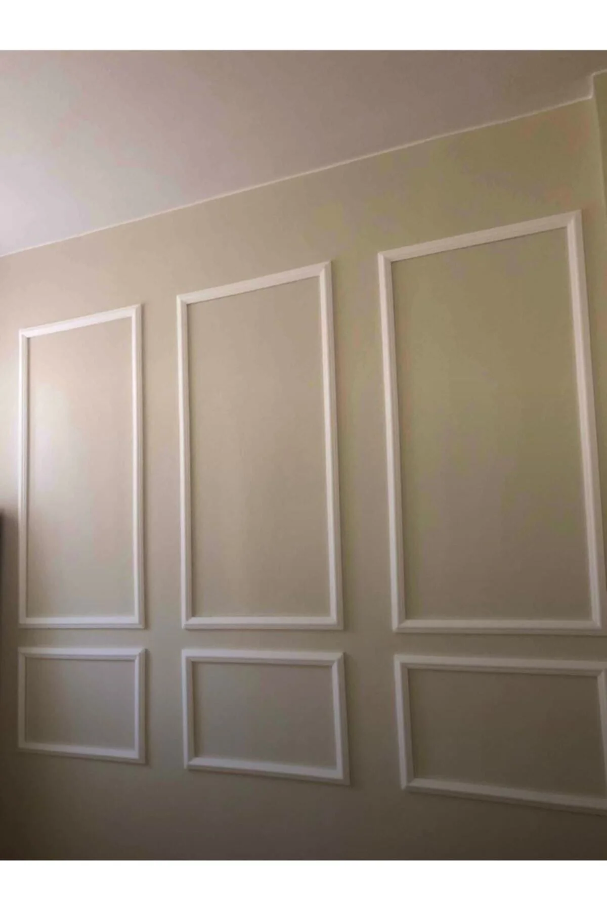 Dekoratif Boyanabilir 4 cm Duvar Çıtası 6 Adet Hazır Kesimli Çerç