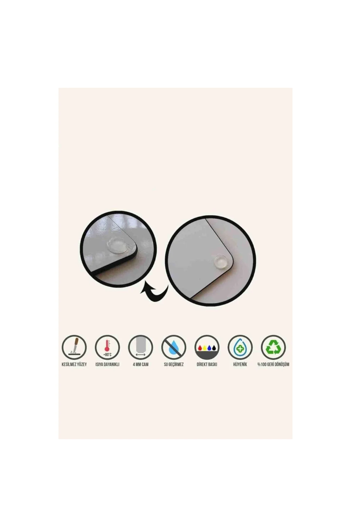 Dekoratif Cam Ocak Arkası Koruyucu ve Kesme Tahtası Ekmek (50cm x Dekoratif Cam Ocak Arkası Koruyucu ve Kesme Tahtası Ekmek (50cm x