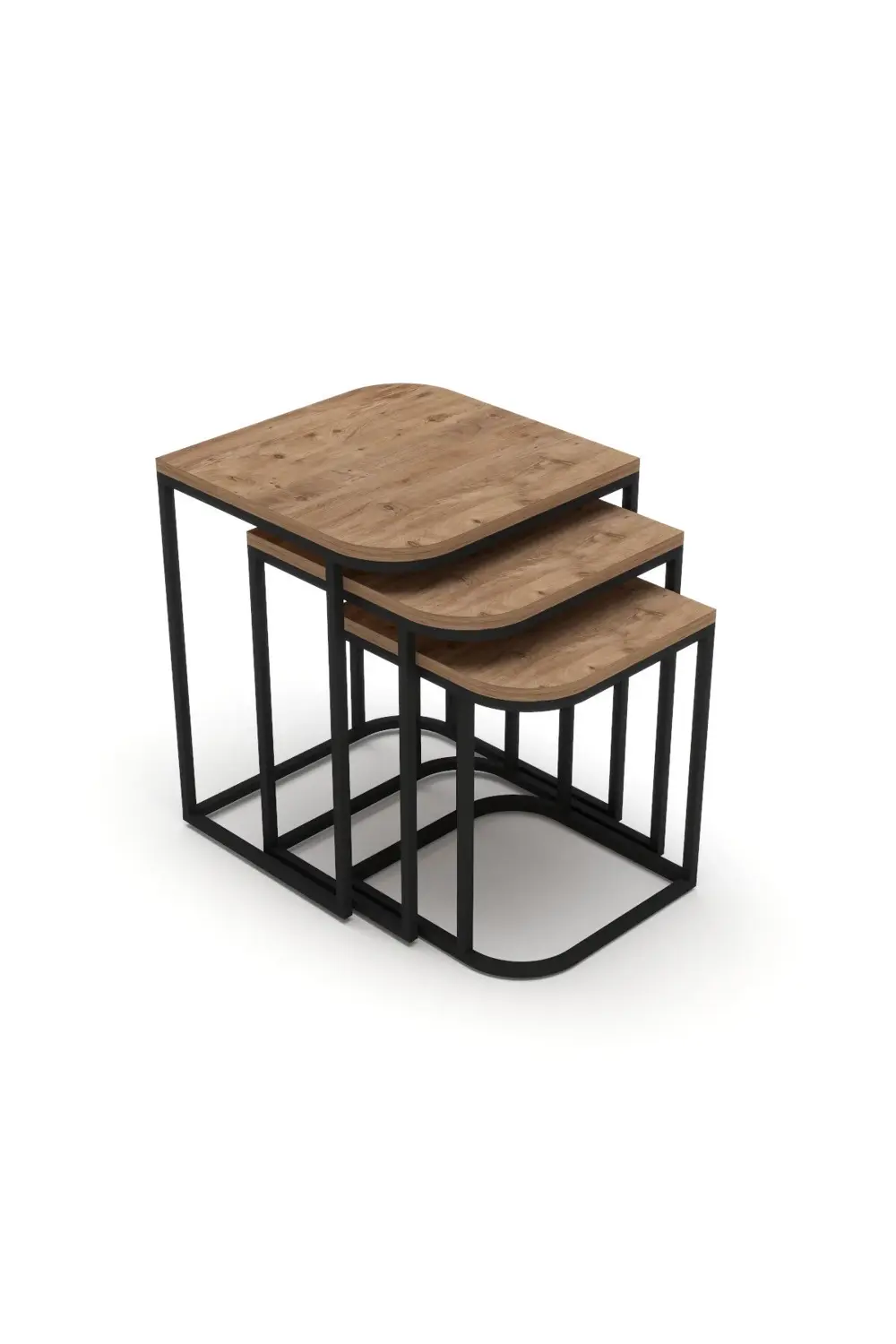 Dekoratif Ceviz U Duvar Rafı Şık Ve Modern Raf Tasarımı